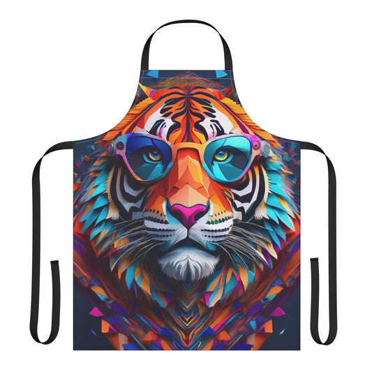 Tiger 100% Polyester Stain-resistant 31.5 x 25.6 | Art Print Canvas Apron 6