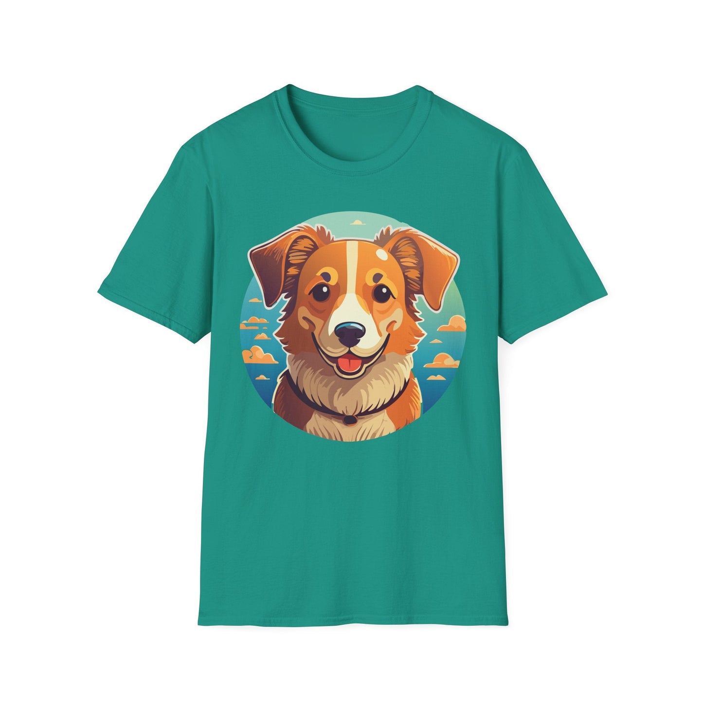 Dog Shirt Unisex Animal Tee One Hundred Percent Cotton Softstyle Gildan 64000