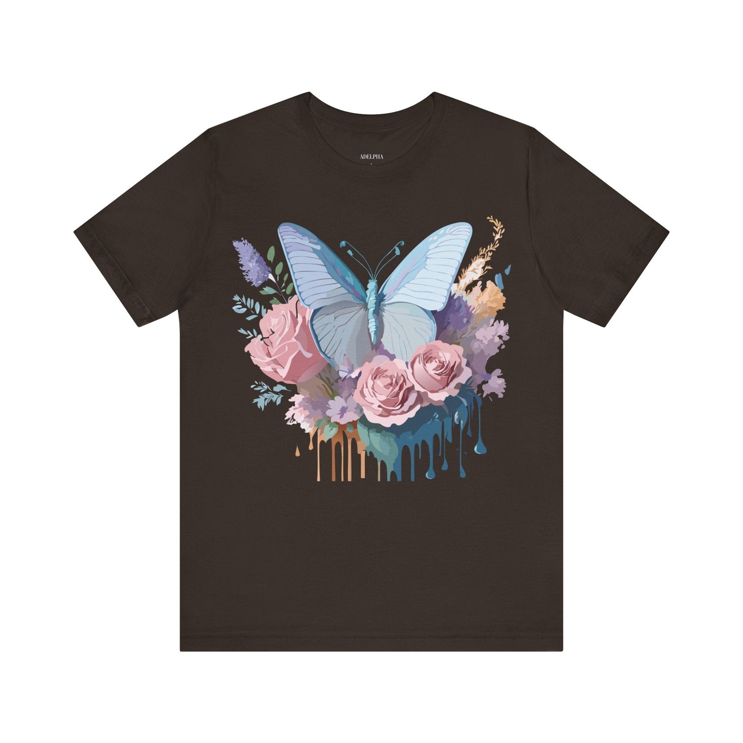 Butterfly Graphic Tee Unisex Jersey Short Sleeve Adelpha Vintage Art Design