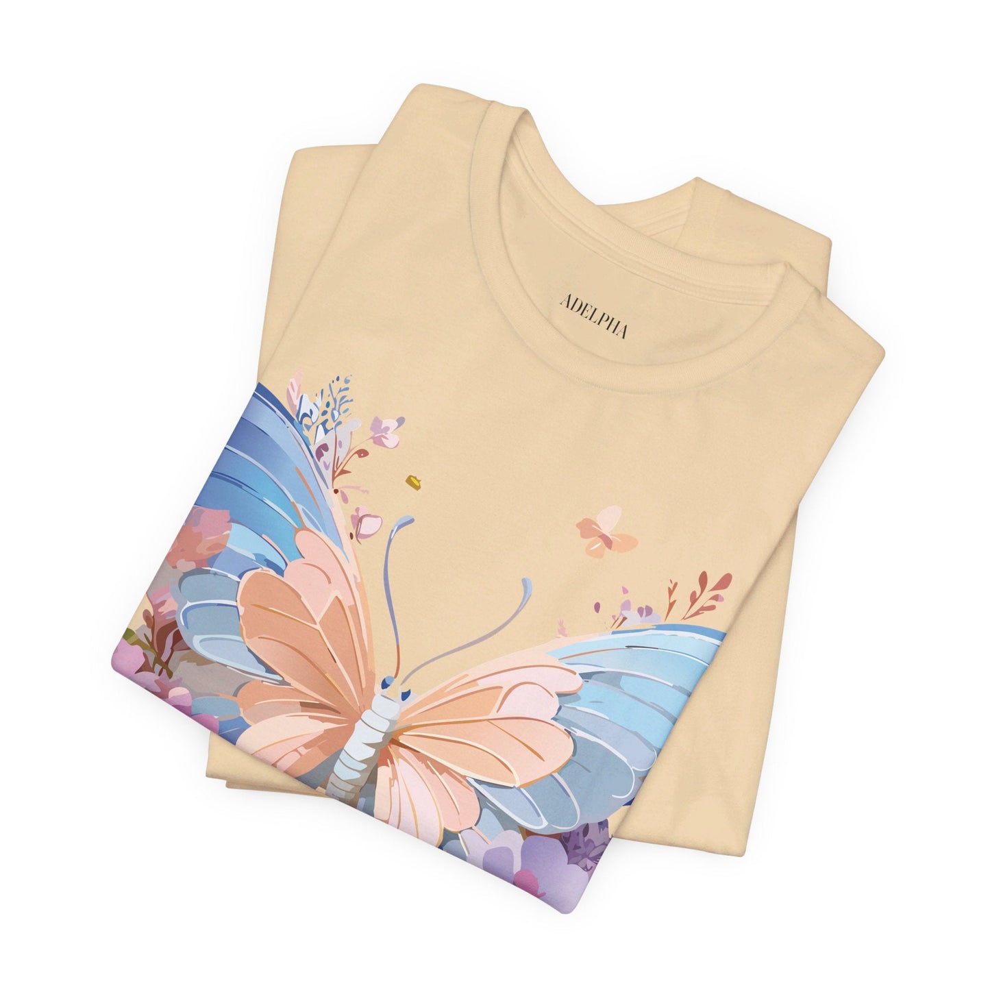 Butterfly Graphic Tee Unisex Jersey Short Sleeve Art Design Adelpha