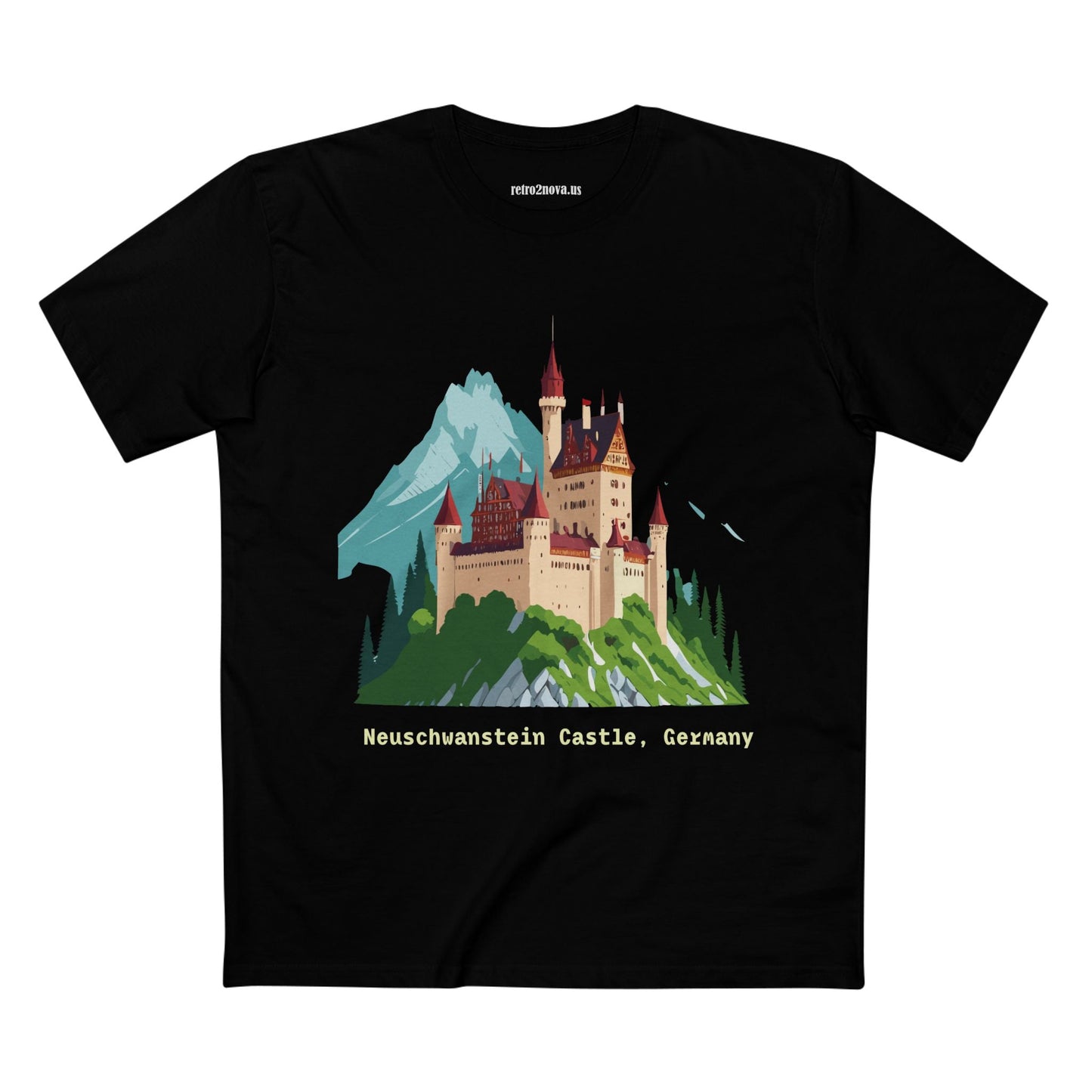 Travel Shirt Germany TT-14 Unisex Premium Cotton Tee With Original Art Design For Tourists
