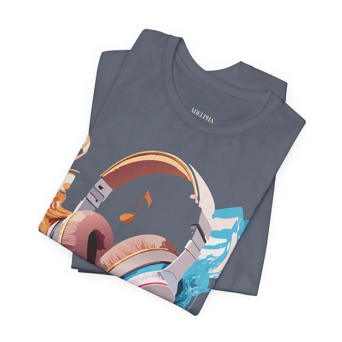 Adelpha Music T Shirt Unisex Graphic Tee Vintage Inspired Artwork Short Sleeve Premium
