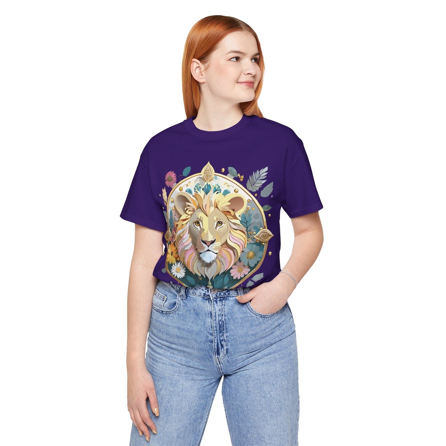 Adelpha Medallion Graphic Tee Unisex Short Sleeve Vintage Inspired Art Design Shirt