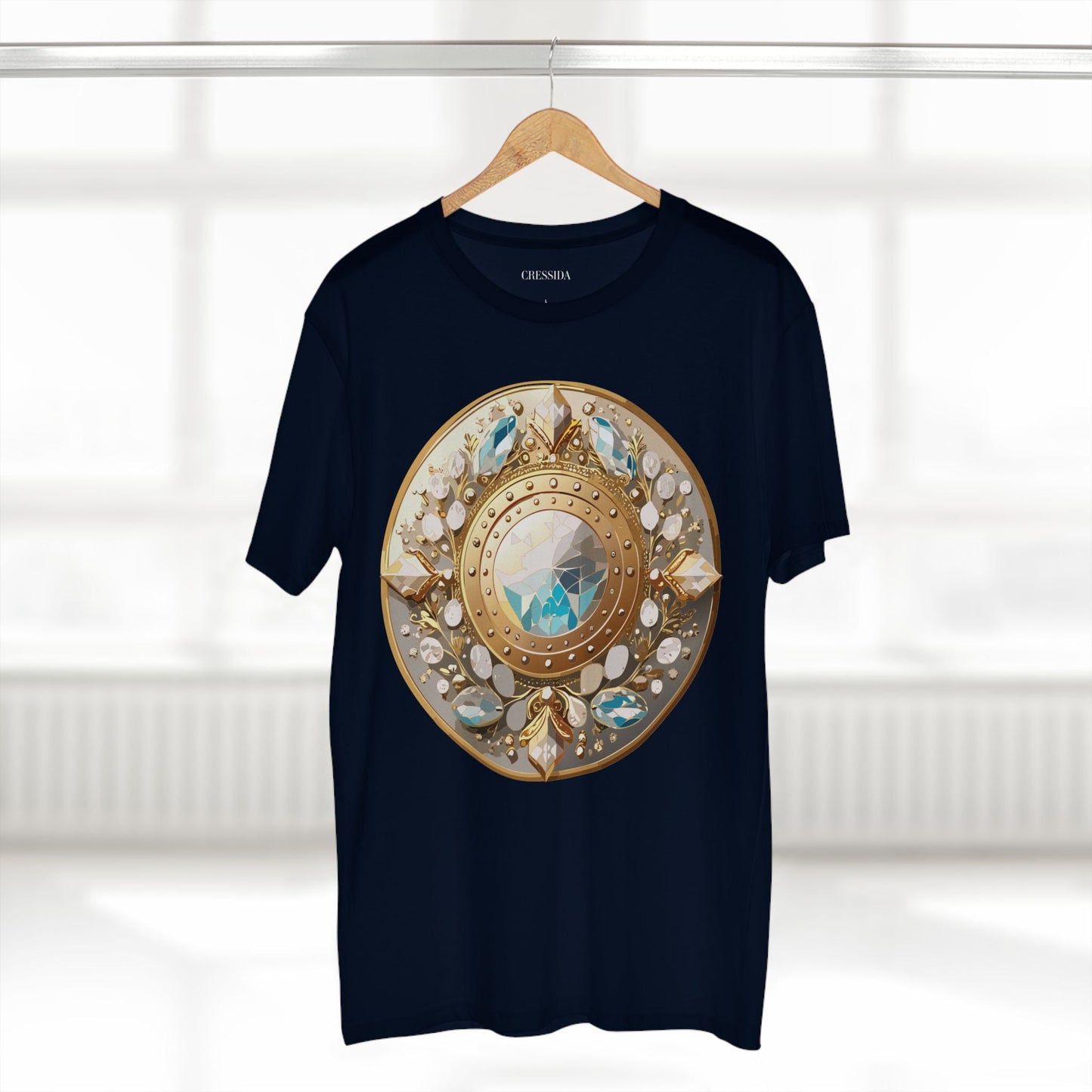 Medallion Graphic T-Shirt Unisex 100 Cotton With Gold Art Design Medal Tee 19
