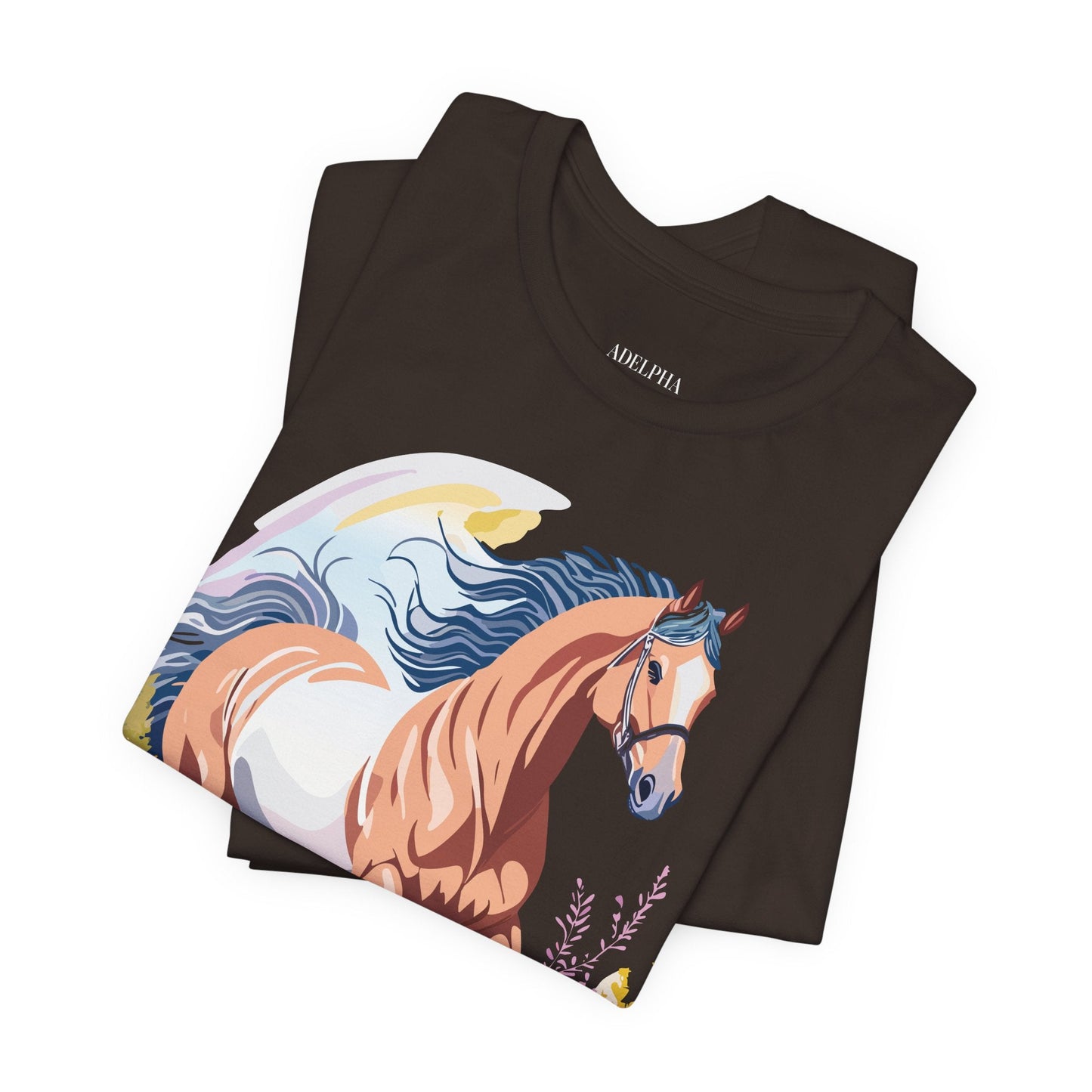 Horse Graphic Unisex 100 Cotton Vintage Animal Art T-Shirt 4