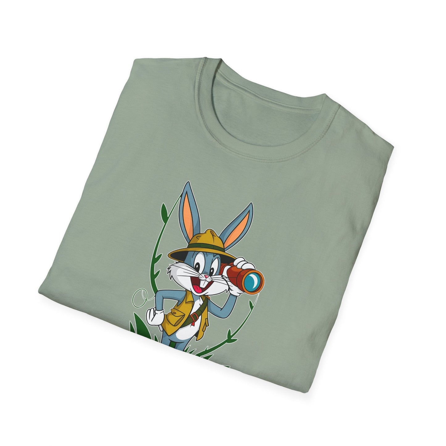 Cartoon Bunny Graphic Unisex Cotton Animal Animation Artwork Design Tee 34