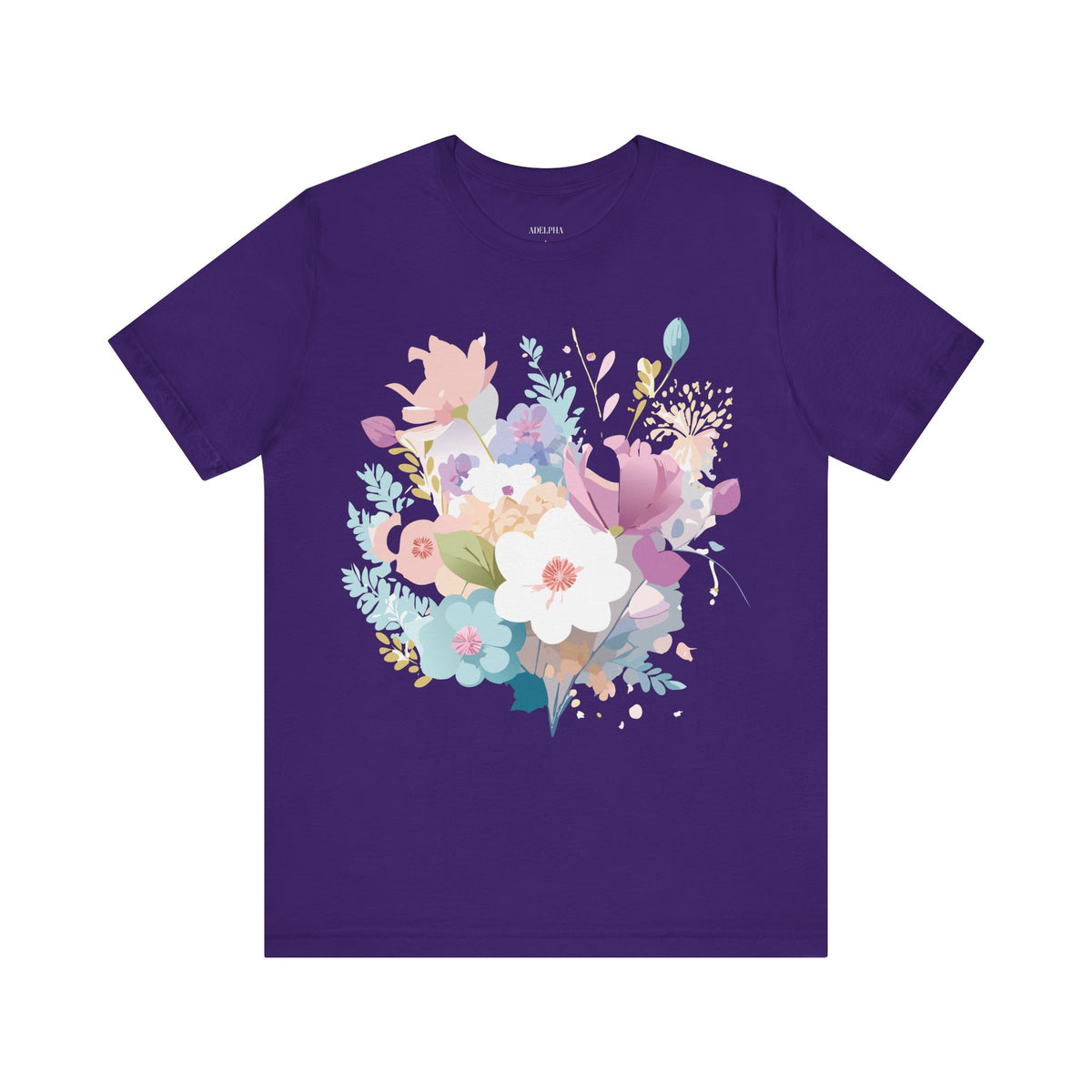 Floral Graphic Tee Shirt - Bella+Canvas Unisex 100 Cotton 47