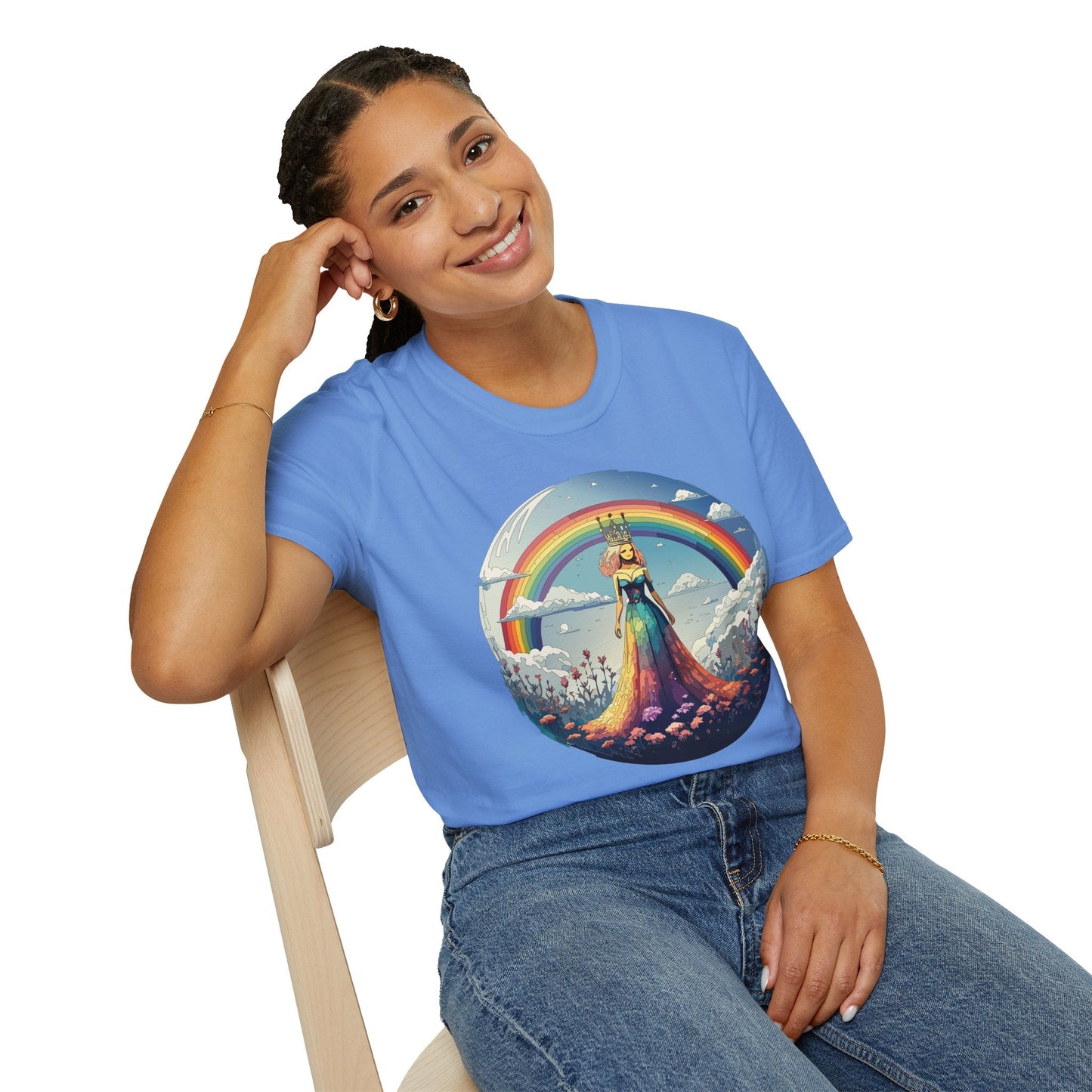 Womens Graphic T Shirt Art Design Tee Softstyle 64000 100 Percent Cotton Comfort