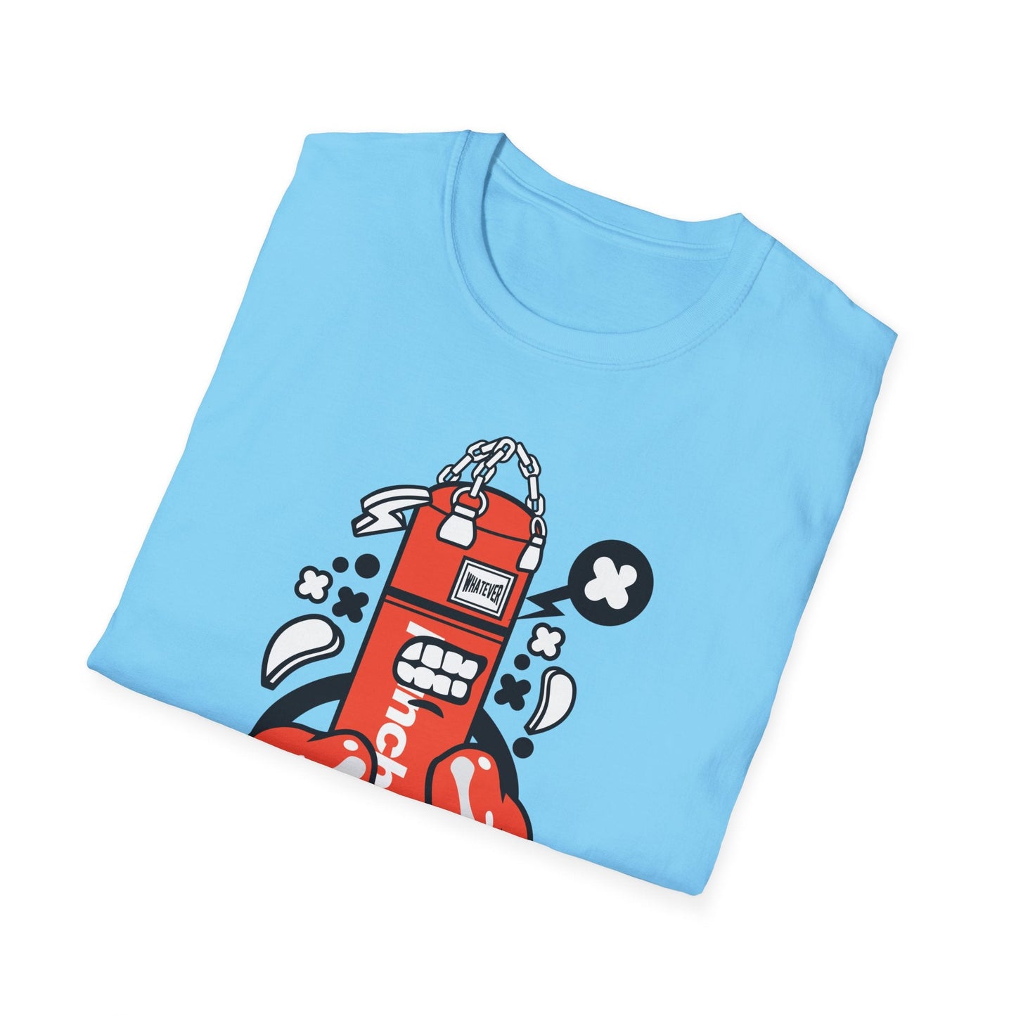 Cartoon Tee Shirt Unisex Animation Graphic Tee Funny Tee Cotton Softstyle 64000 Gildan