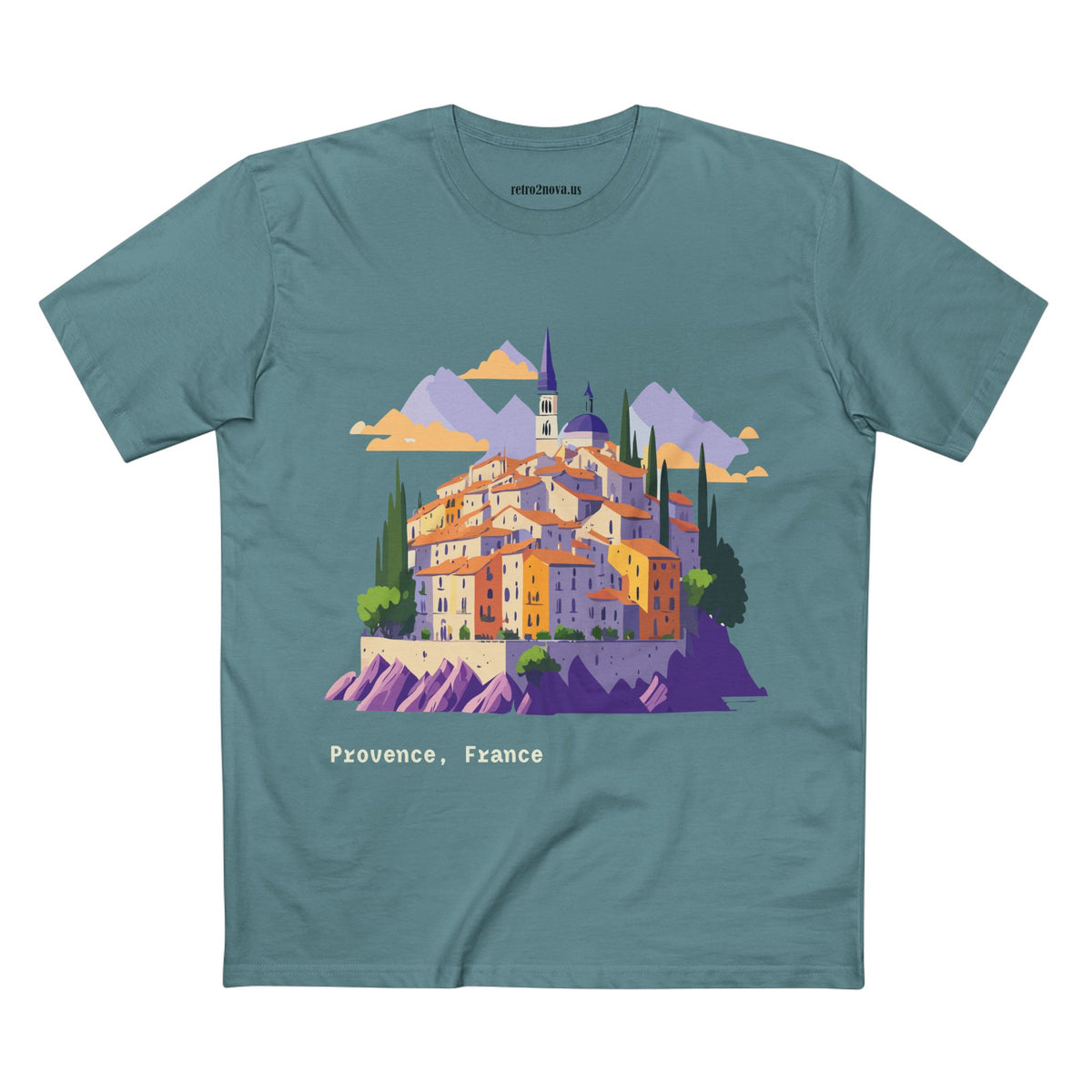 Provence France Village Illustration Tee | Travel Souvenir Shirt