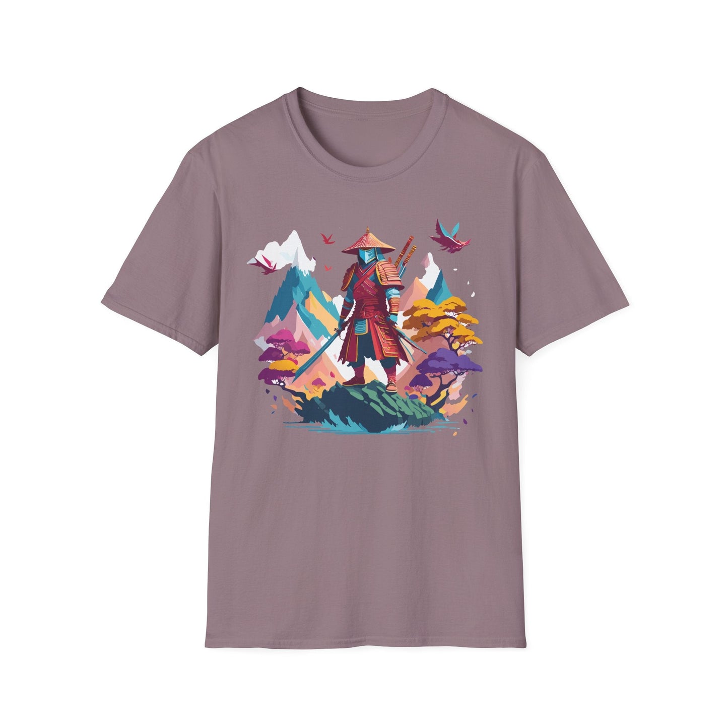 Samurai Shirt Unisex Samurai Tee Short Sleeve Gildan Softstyle 64000 100 Percent Ring Spun Cotton