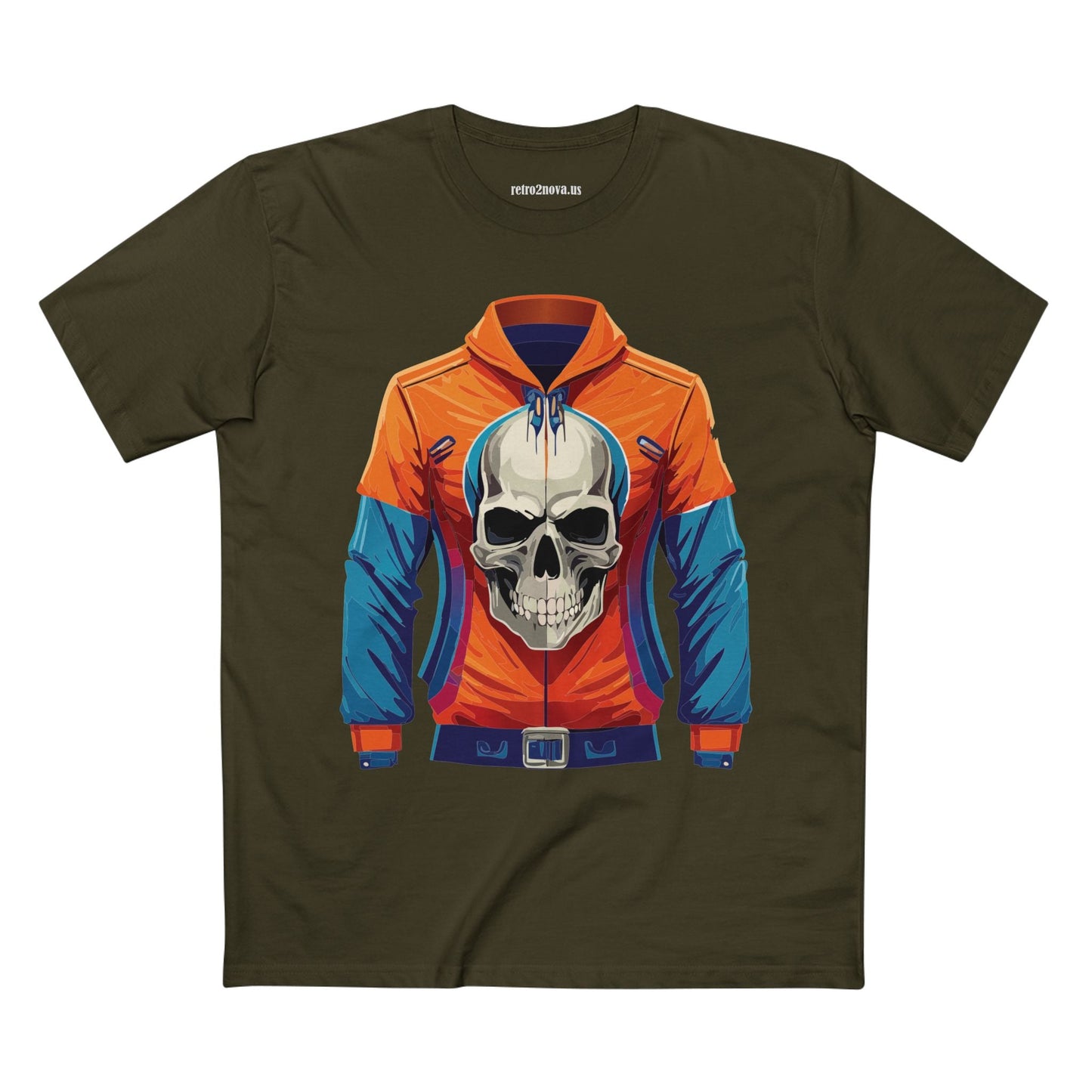 Skull And Skeleton Shirt Unisex Premium Cotton Tee Original Art Design Retro2Nova