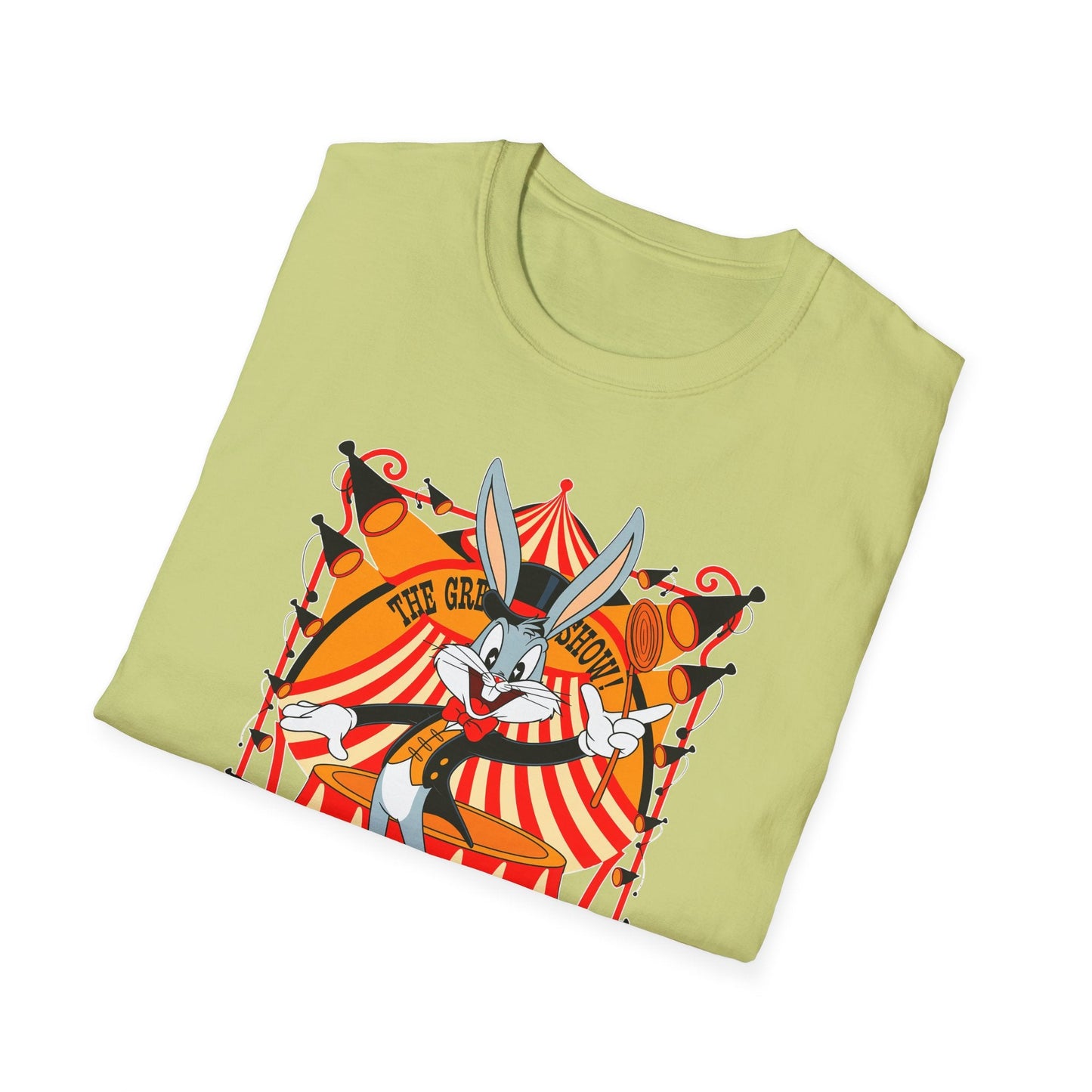 Bugs Bunny Unisex Shirt Gildan Softstyle Tee Cartoon Graphic Design 100 Percent Cotton