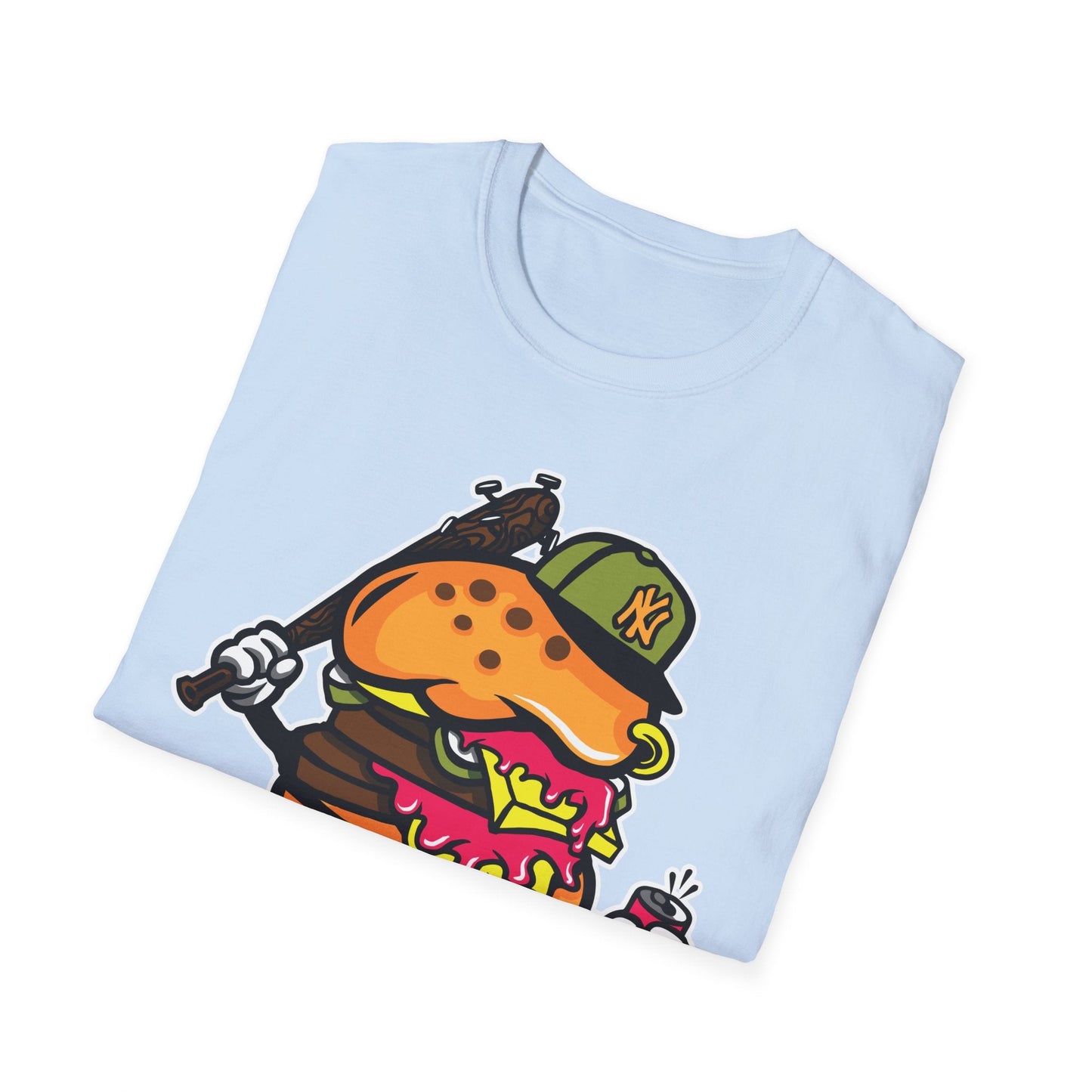 Unisex Cartoon T Shirt Funny Animation Tee Gildan Softstyle 64000 100 Percent Cotton