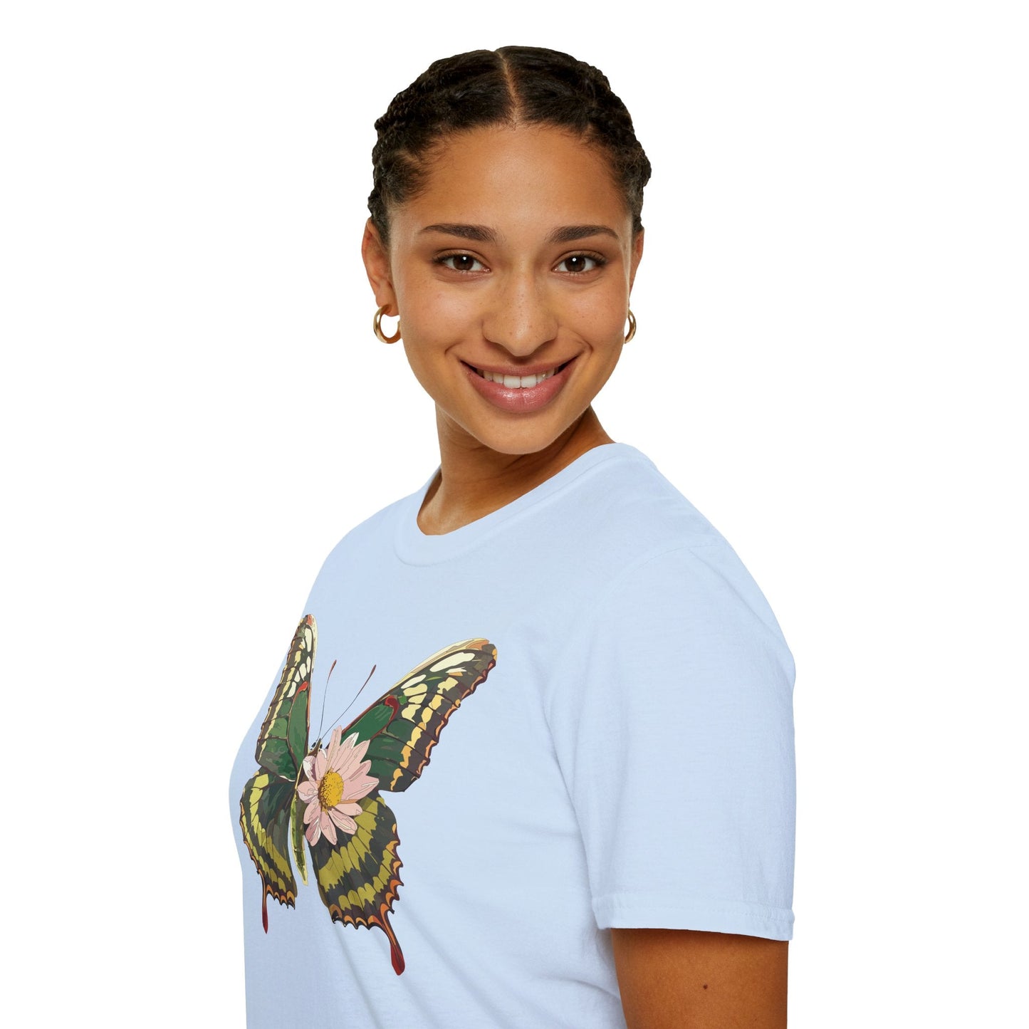 Butterfly Shirt Unisex Monarch Butterfly Tee Gildan Softstyle 64000 100% Ring Spun Cotton