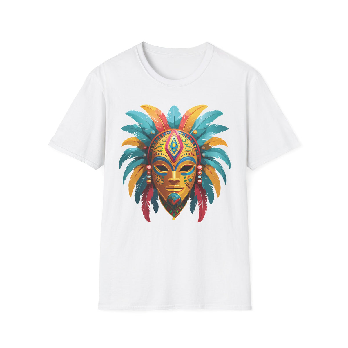 Mask Masquerade Carnival Graphic Tee Gildan Unisex 100 Cotton Tee Shirt h33