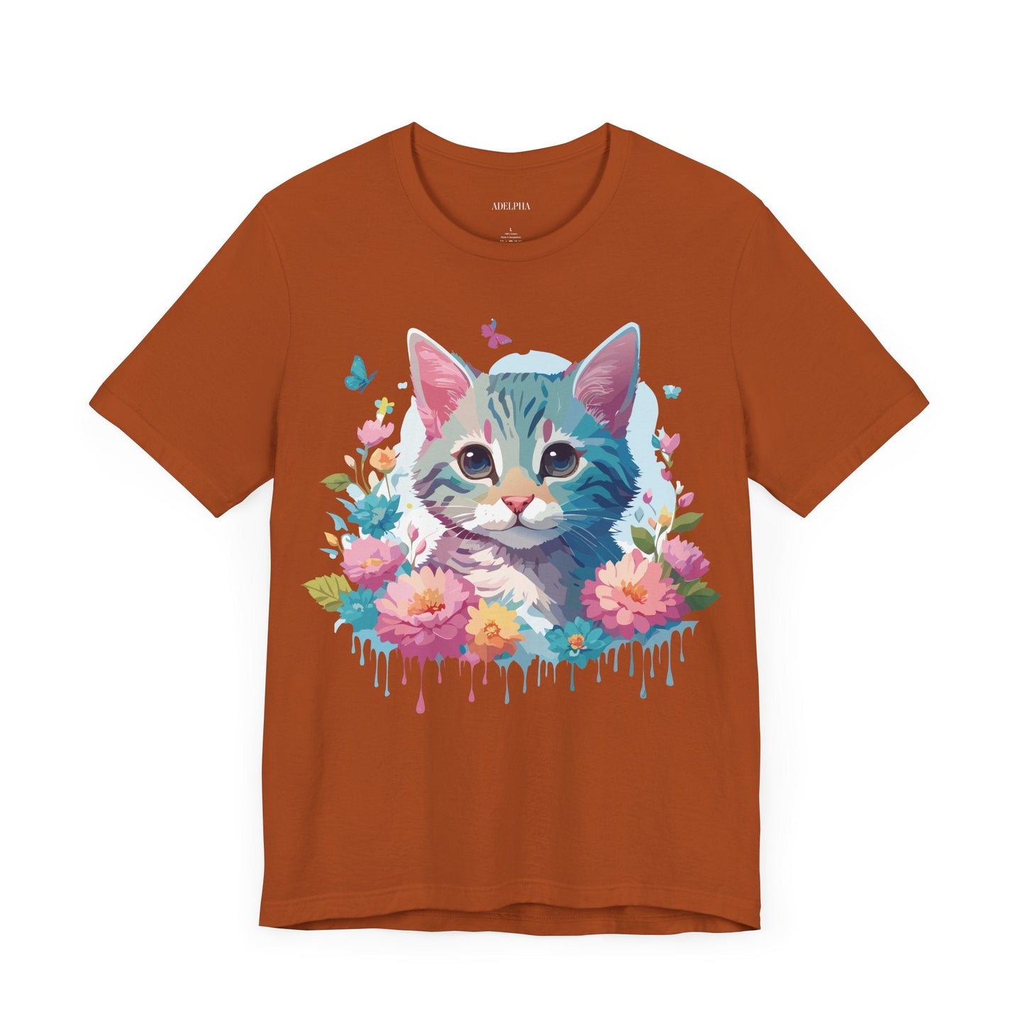 Cat Graphic Tee Unisex Jersey Short Sleeve Shirt Adelpha Art Design