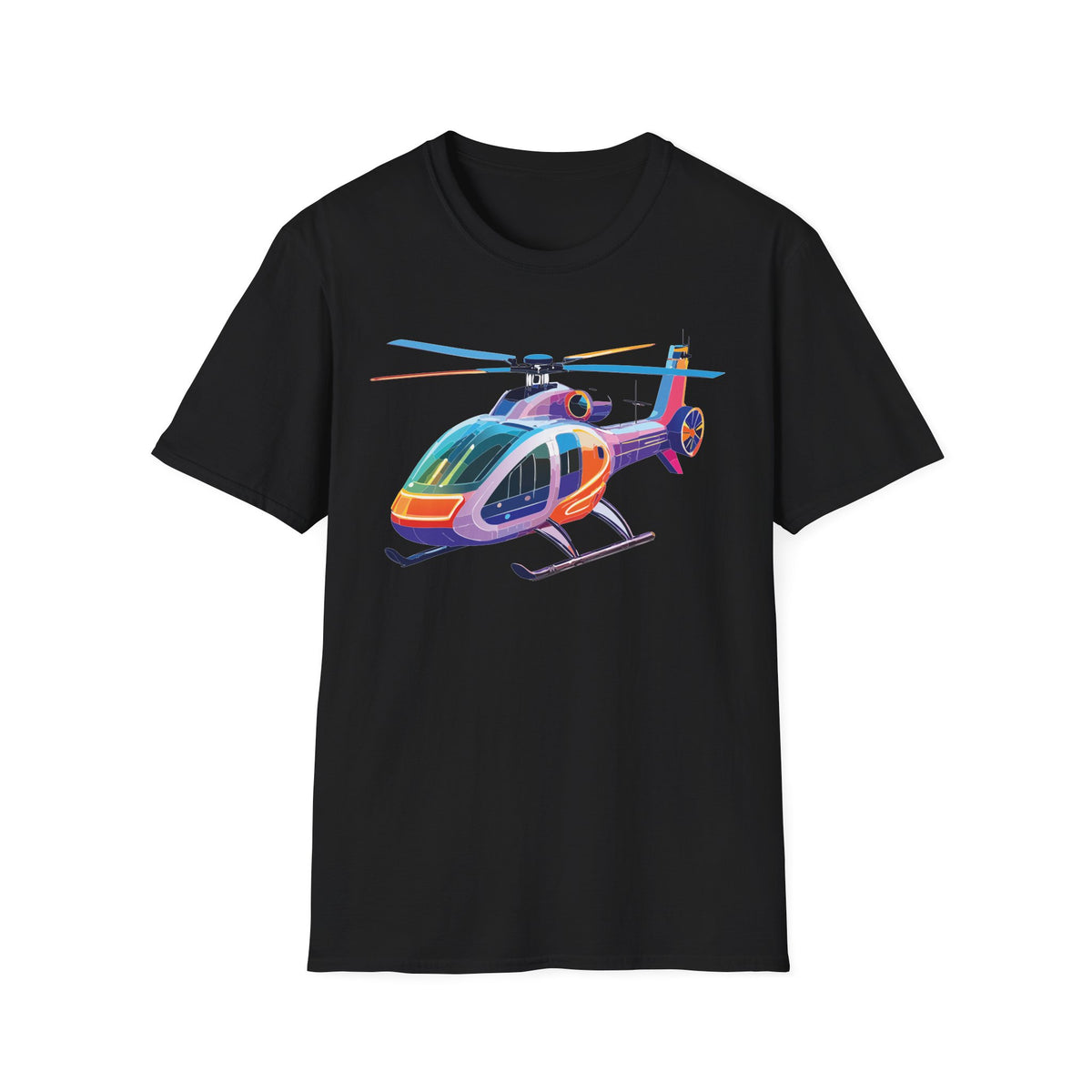 Chopper Helicopter Graphic Tee Gildan Unisex 100 Cotton Tee Shirt c03