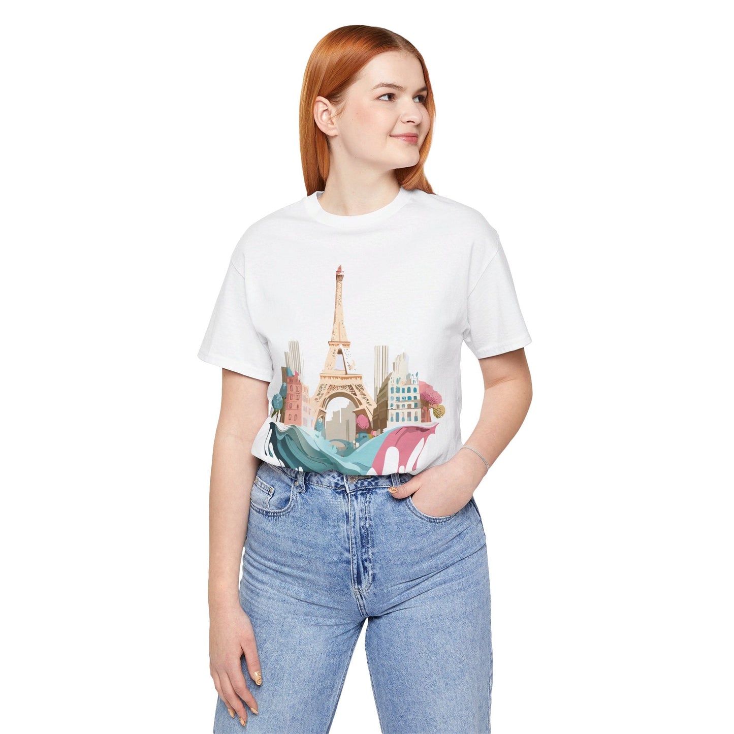 Paris Tourist Shirt Unisex Graphic Tee With Vintage Inspired Artwork Adelpha Art Design