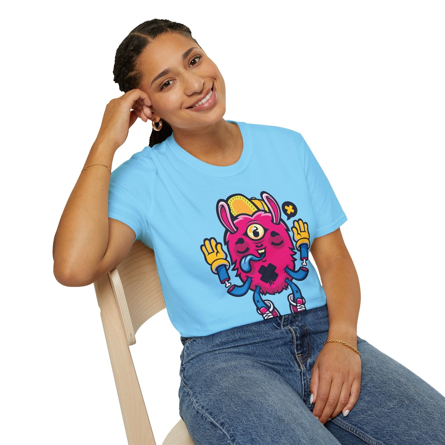 Cartoon T Shirt Animation T Shirt Funny Tee Unisex Softstyle 64000 Gildan Cotton Tee