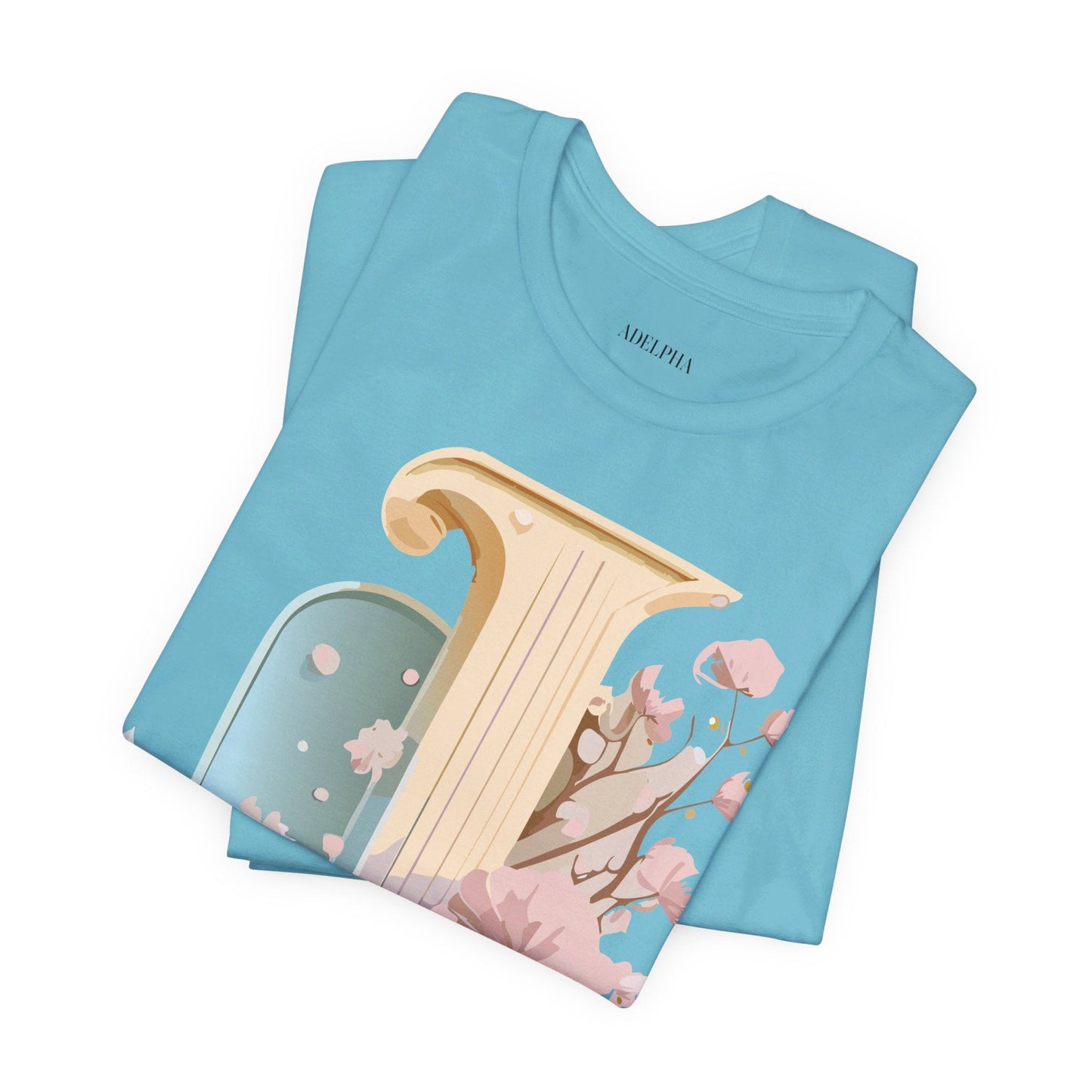 Letter J Shirt Unisex Graphic Tee Adelpha Vintage Inspired Artwork Design Short Sleeve