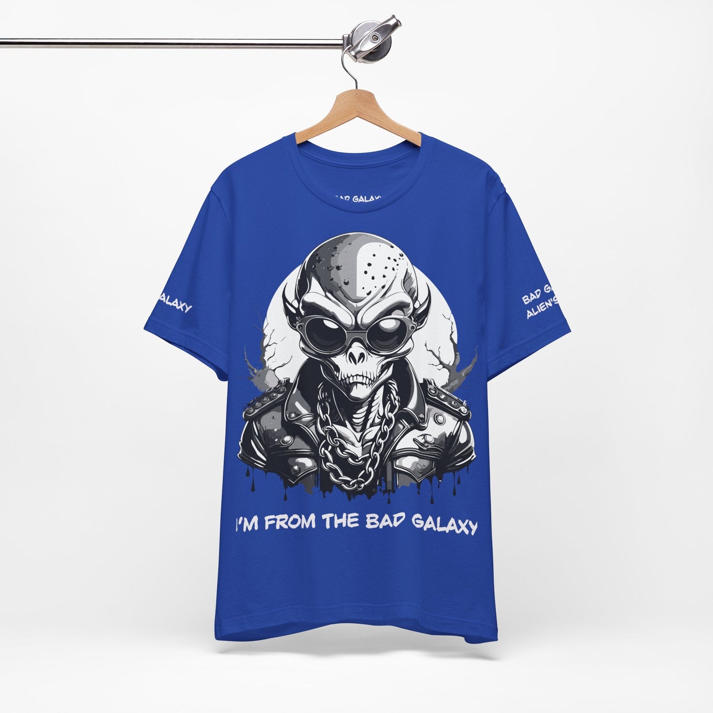 Alien Tee Shirt From Bad Galaxy 100 Percent Cotton Made to Order Eco Friendly Non Toxic Inks