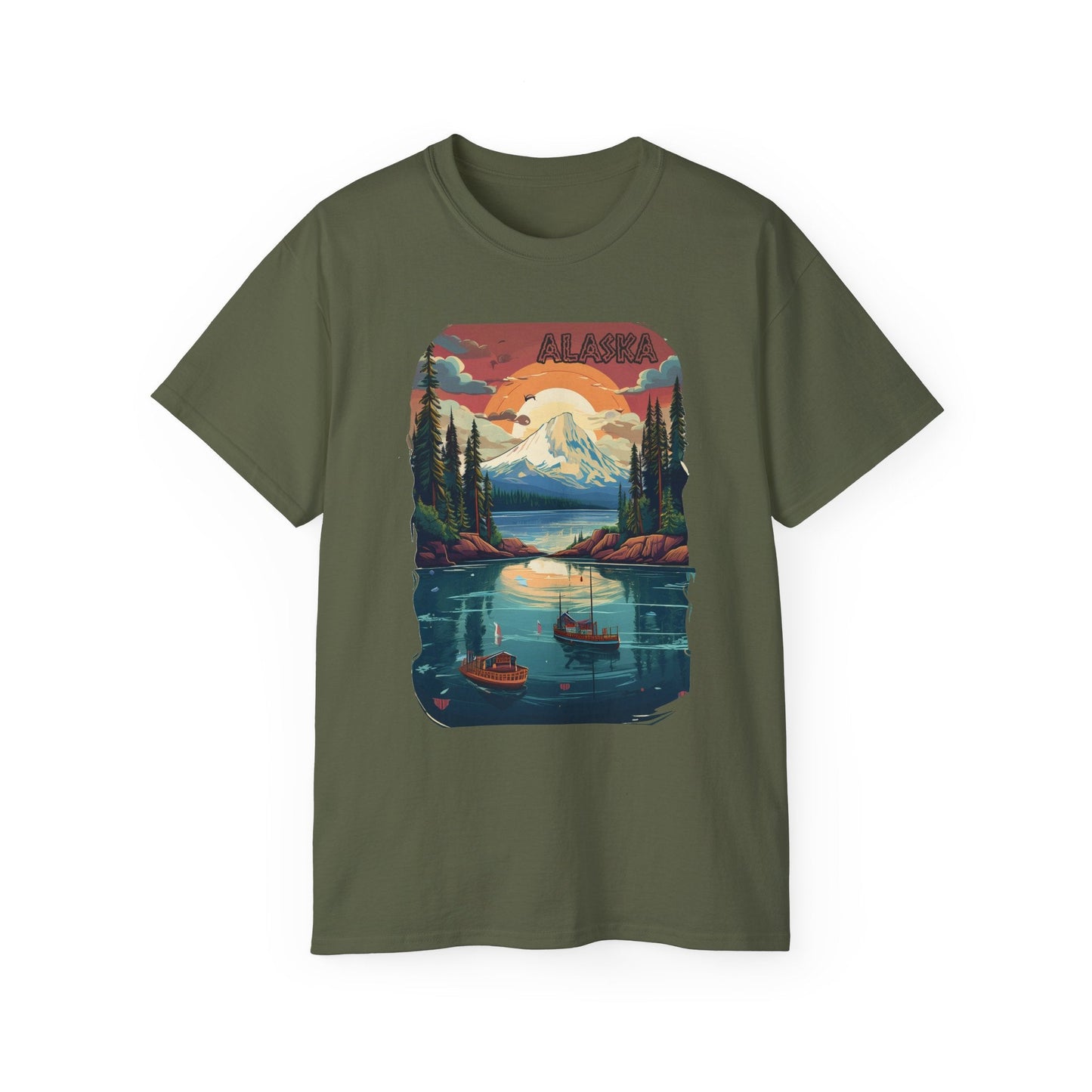 Alaska Graphic Unisex Cotton T‑Shirt 3