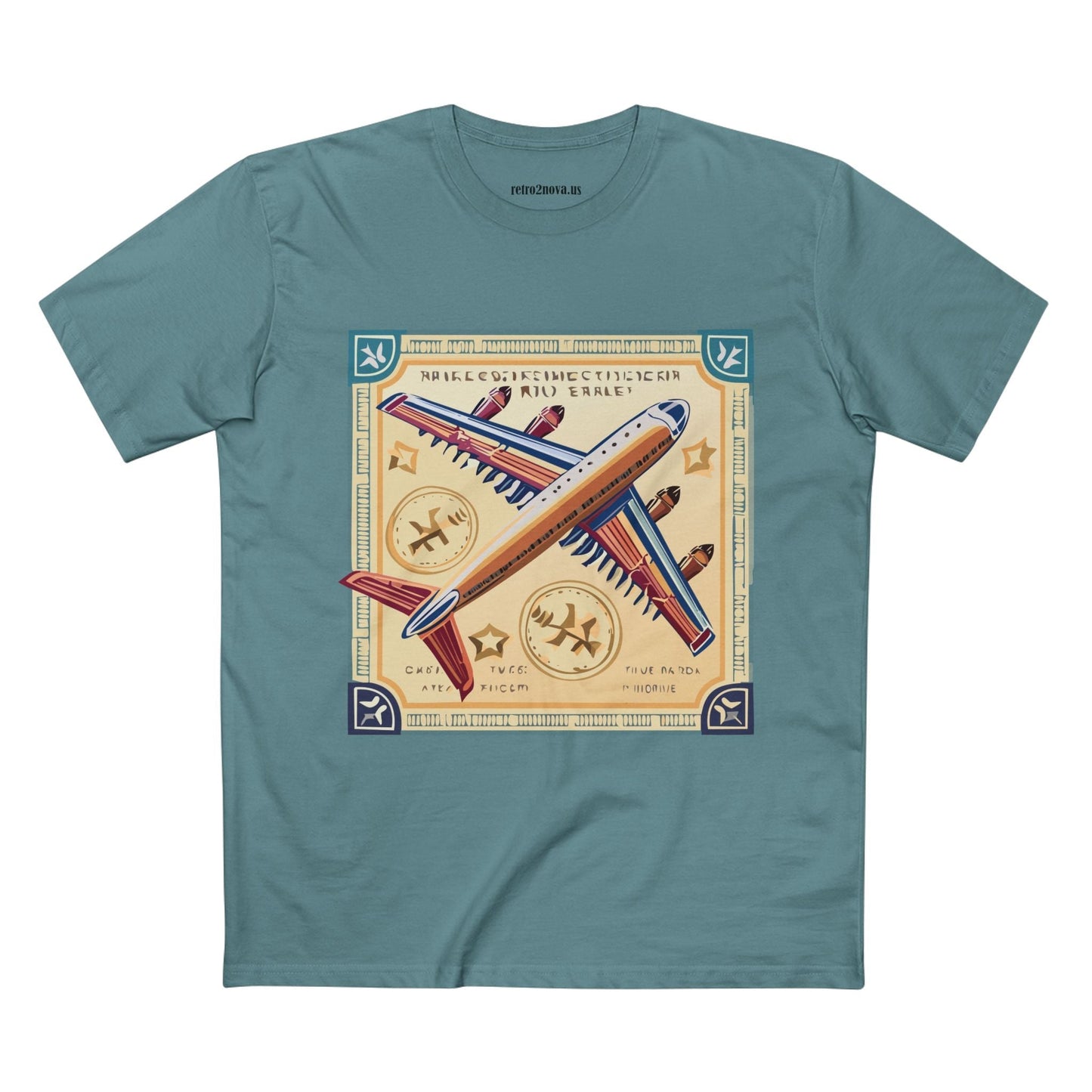Postage Stamp Shirt Unisex Premium Cotton Tee With Original Art By Retro2Nova Art Collection