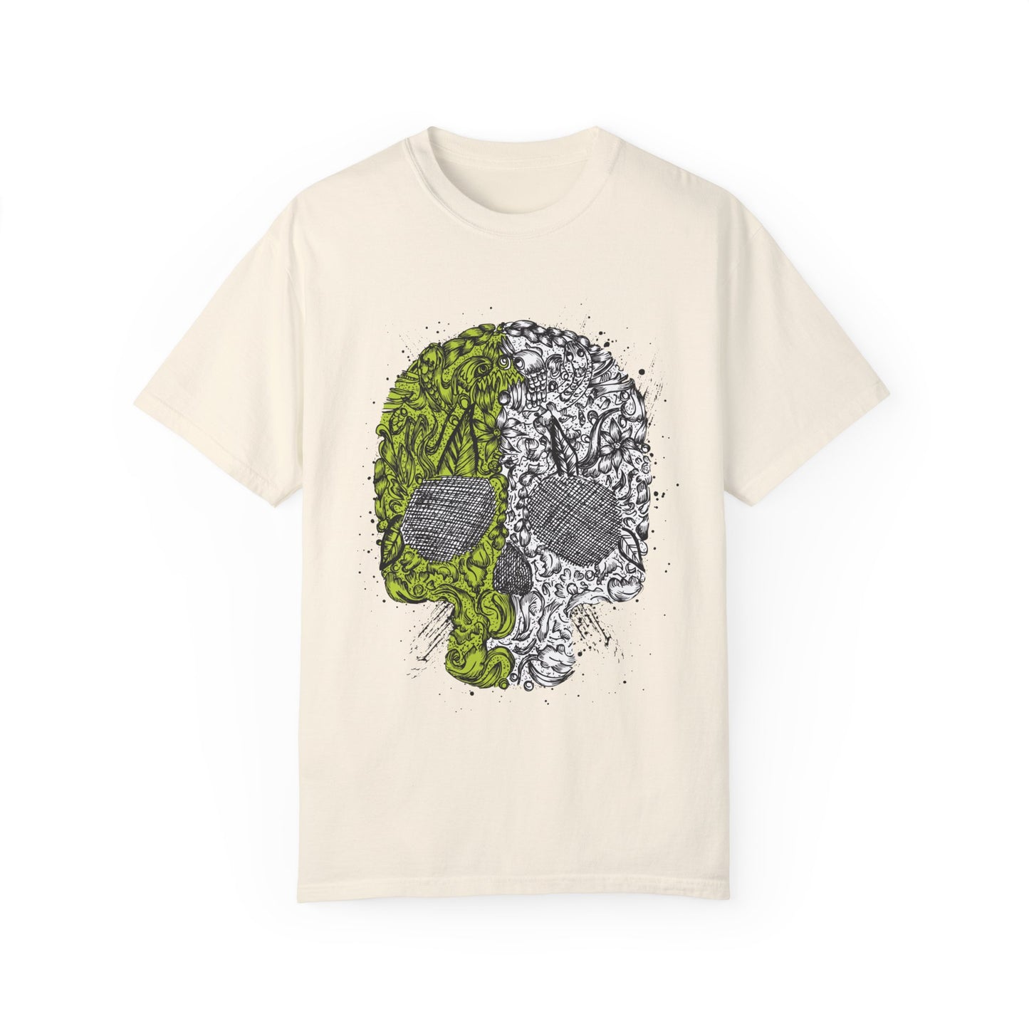 Unisex Cotton Tee Shirt with Skull