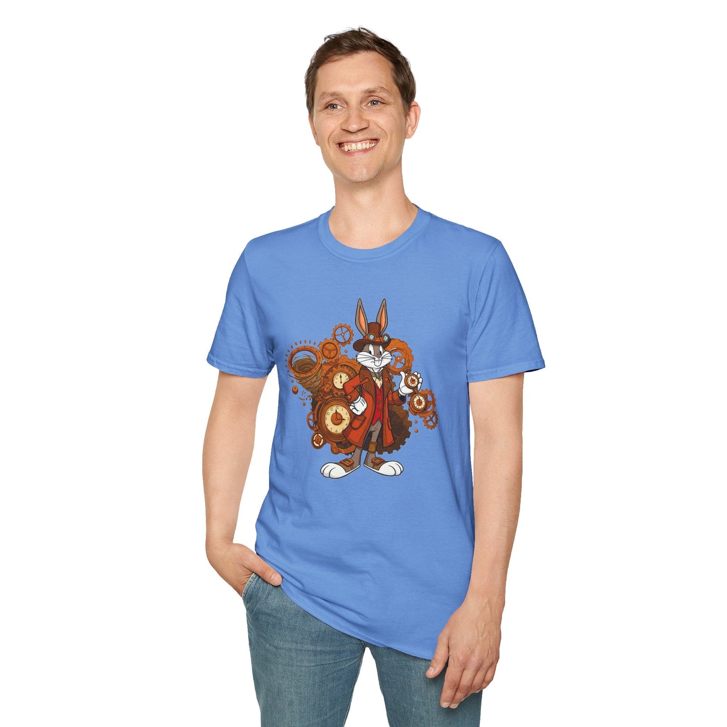 Bugs Bunny T Shirt Cartoon Tee Unisex Softstyle 100 Percent Cotton Gildan 64000 Tee