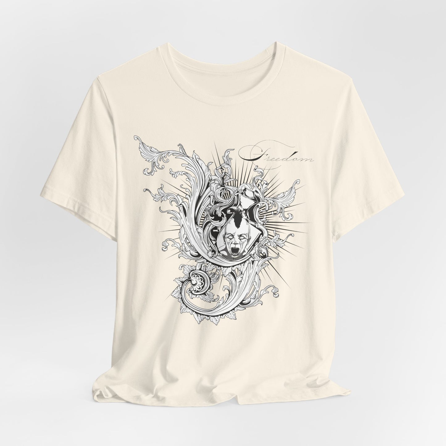 Freedom Art Design Tee, Artistic Tee, Graphic T-Shirt, Music Tees, Artistic Music T-Shirt, Vintage Top