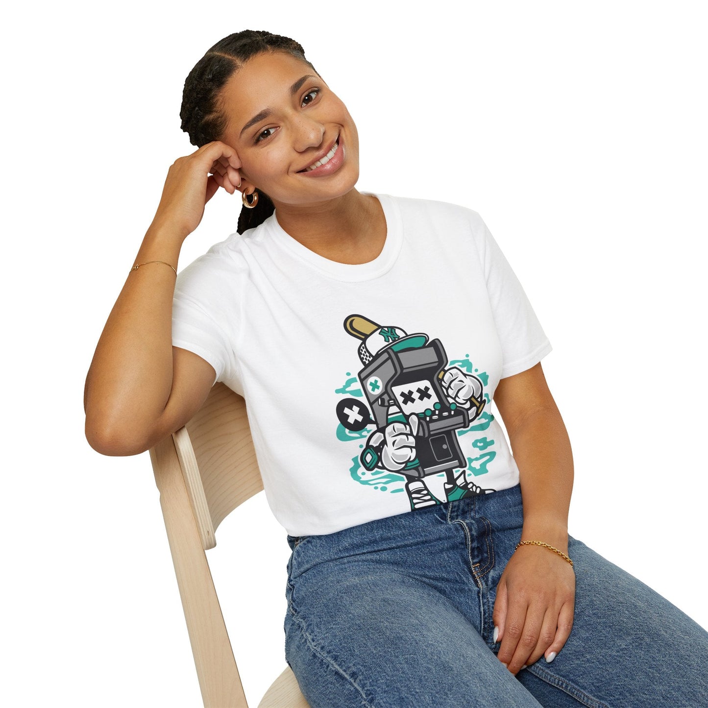 Unisex Gildan Softstyle Cartoon T Shirt Animation Design Funny Tee Ring Spun Cotton