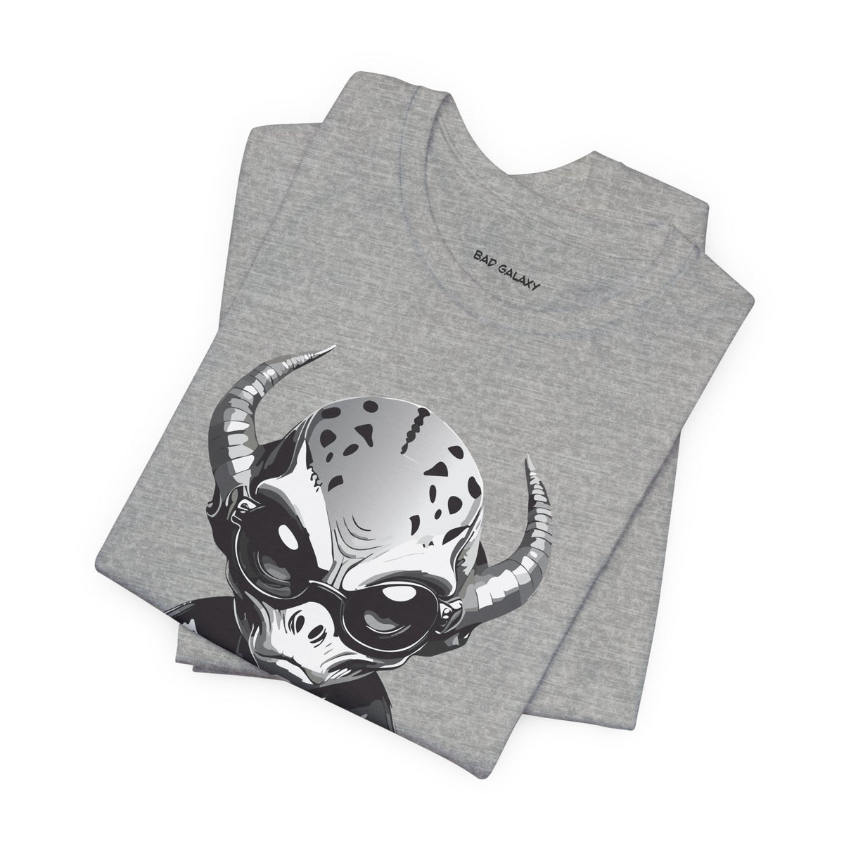 Alien Graphic Unisex Cotton Bella+Canvas Tee with Art Design b67