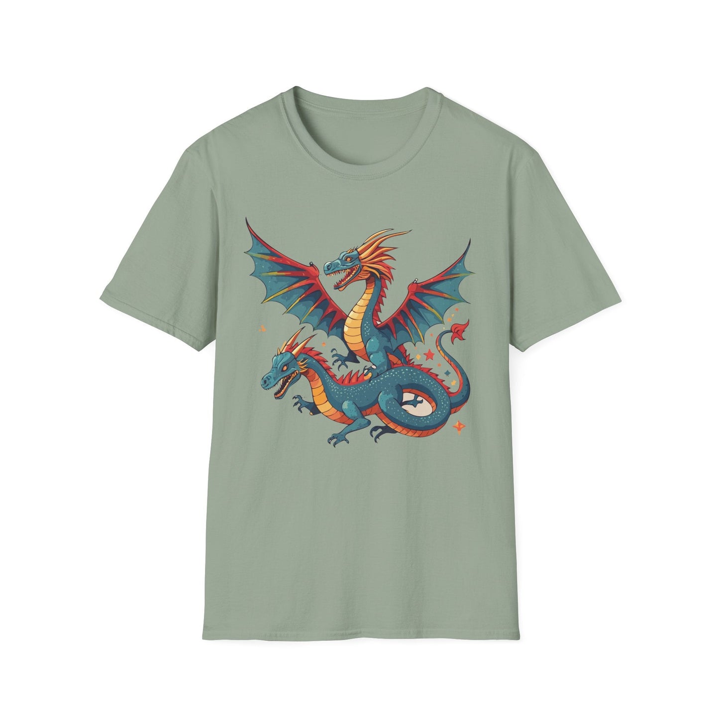Dragon Graphic Unisex 100 Cotton Tee with Animal Artwork Design 13