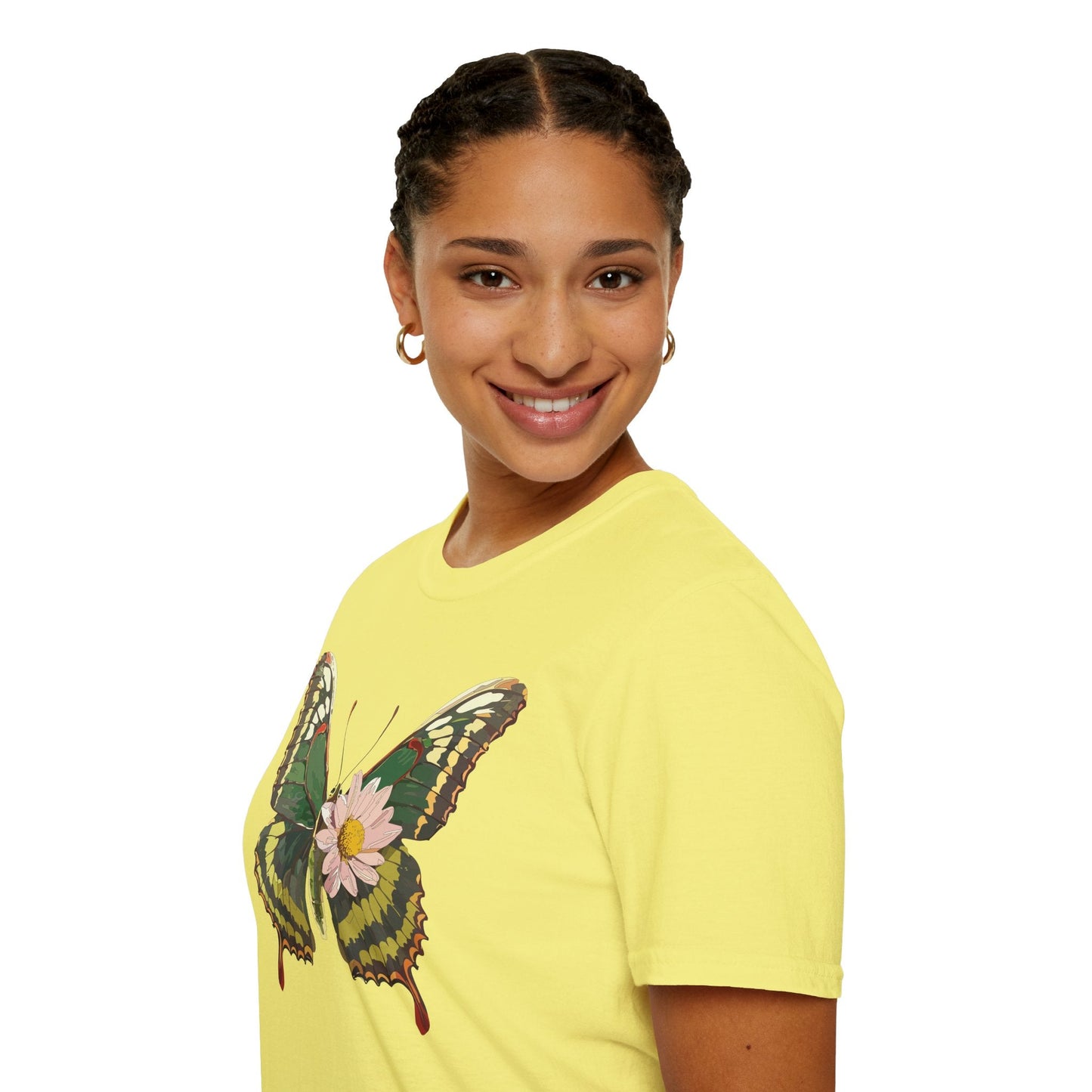 Butterfly Shirt Unisex Monarch Butterfly Tee Gildan Softstyle 64000 100% Ring Spun Cotton
