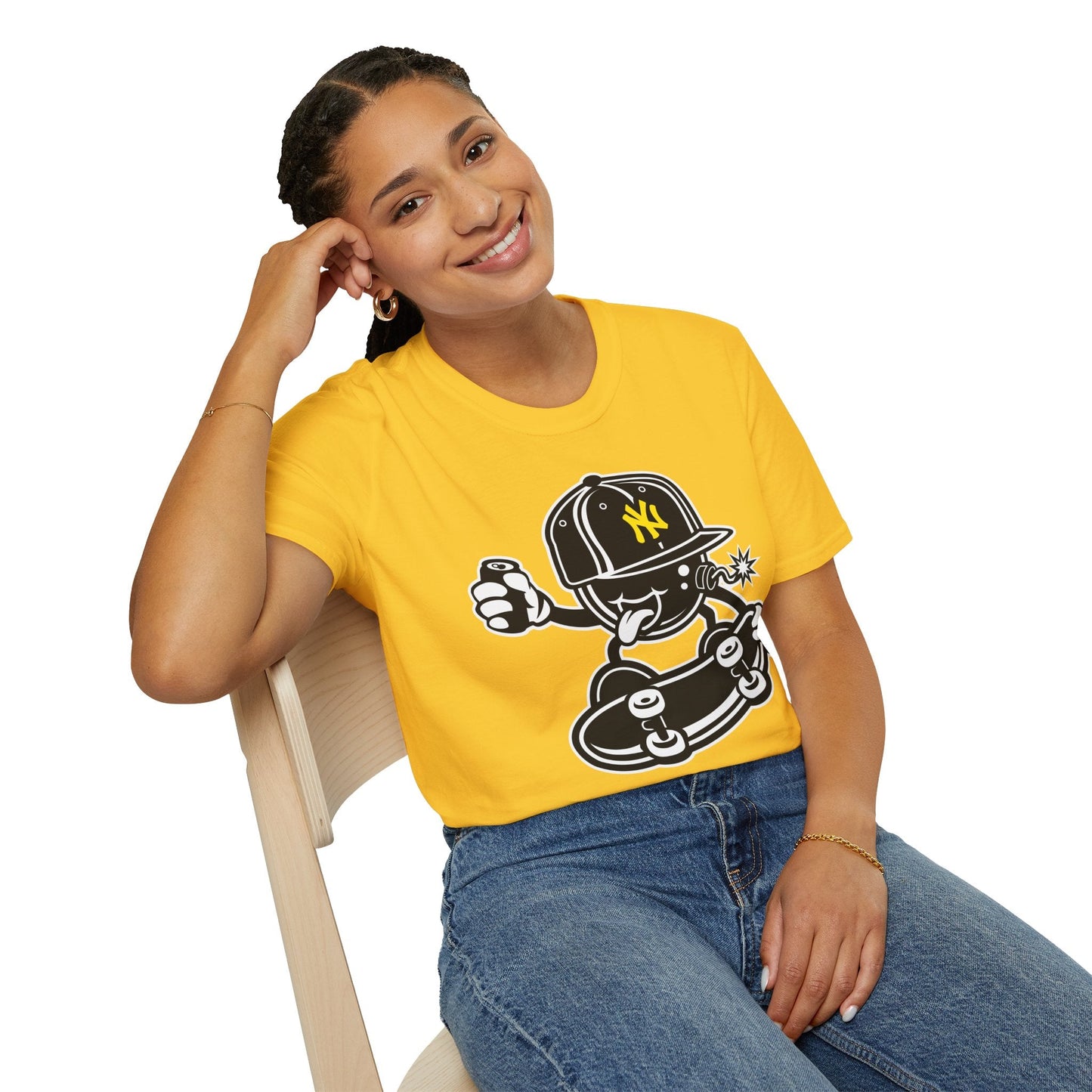 Cartoon T Shirt Animation Tee Funny Unisex Gildan Softstyle 64000 Cotton Breathable Lightweight Tee