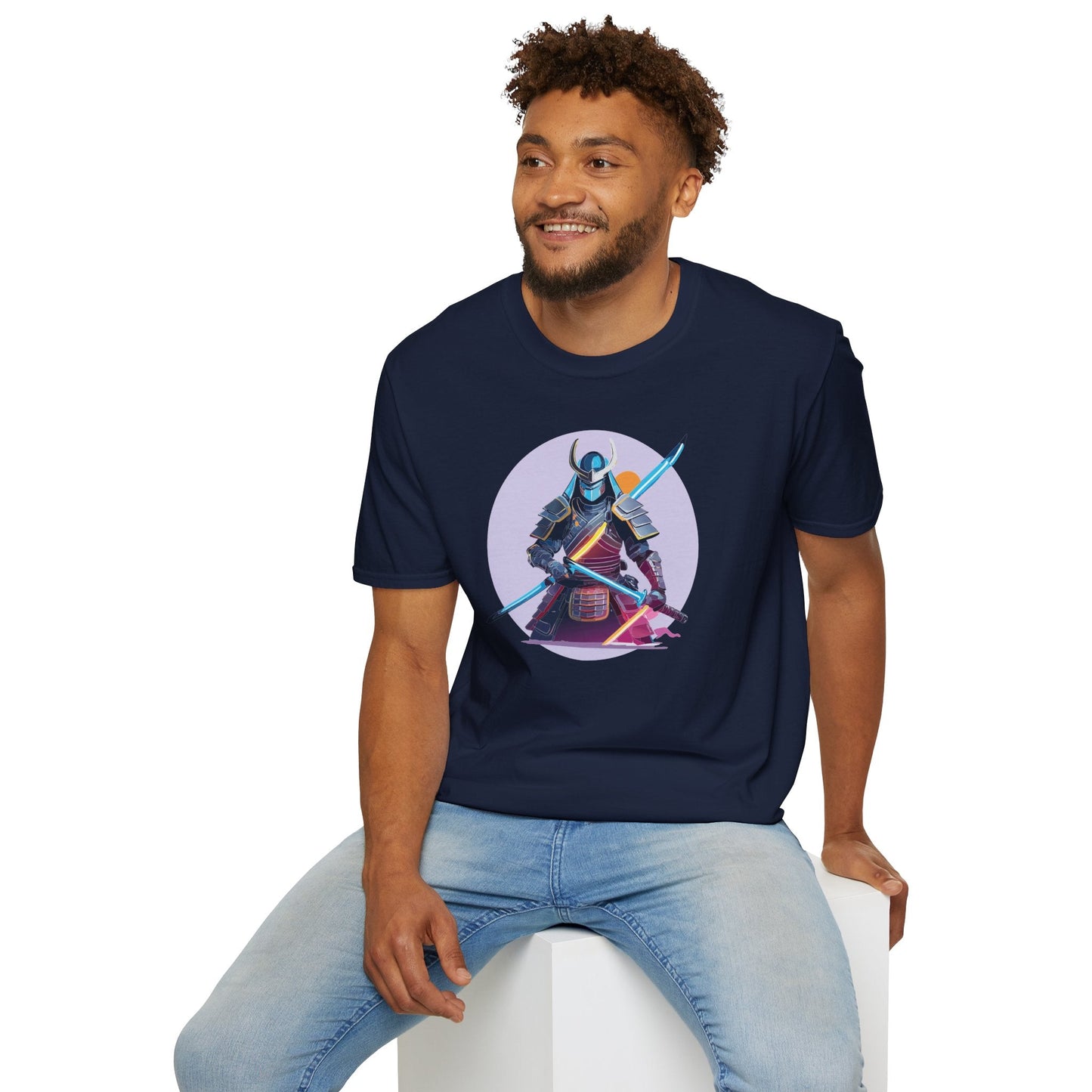 Samurai Shirt Unisex Gildan Softstyle Tee 100 Percent Cotton Lightweight Comfort