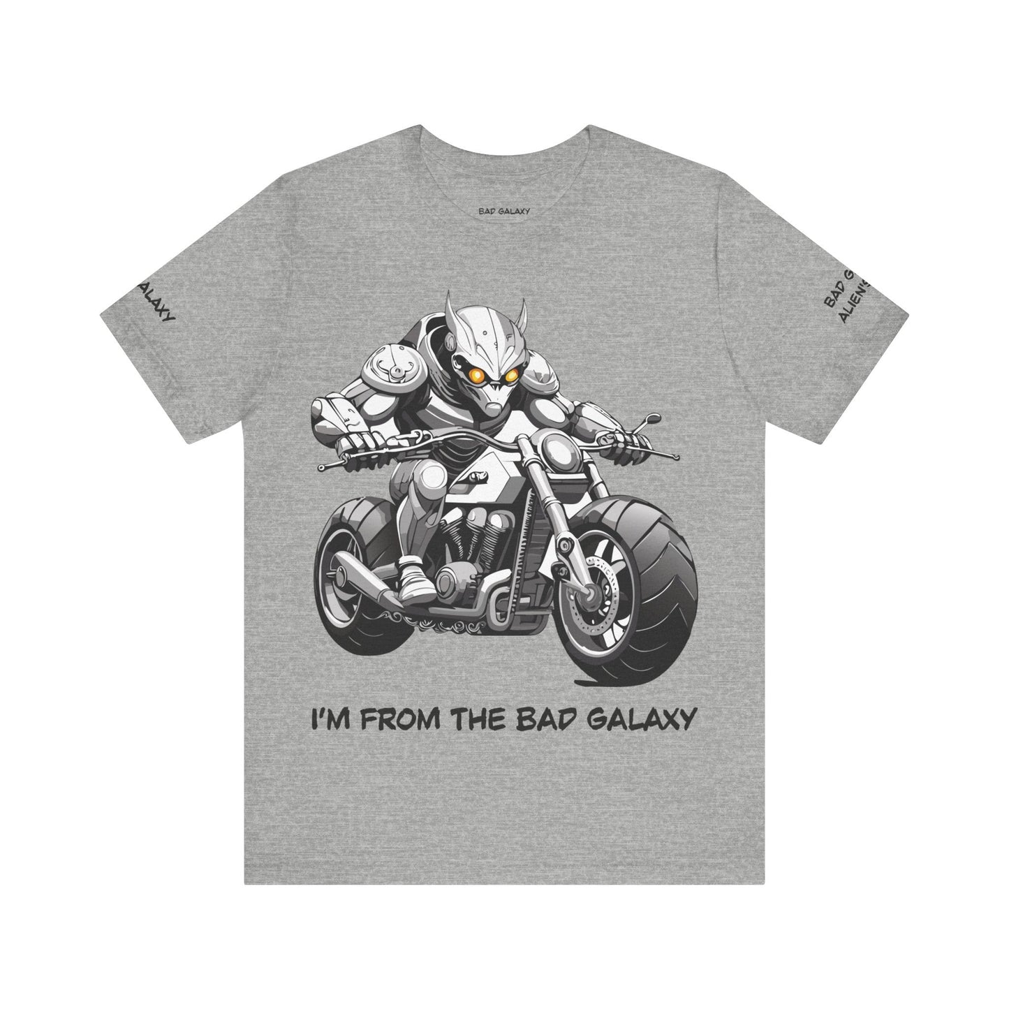 Alien Tee Shirt From Bad Galaxy USA Made To Order Cotton Tee With Eco Friendly Inks Now