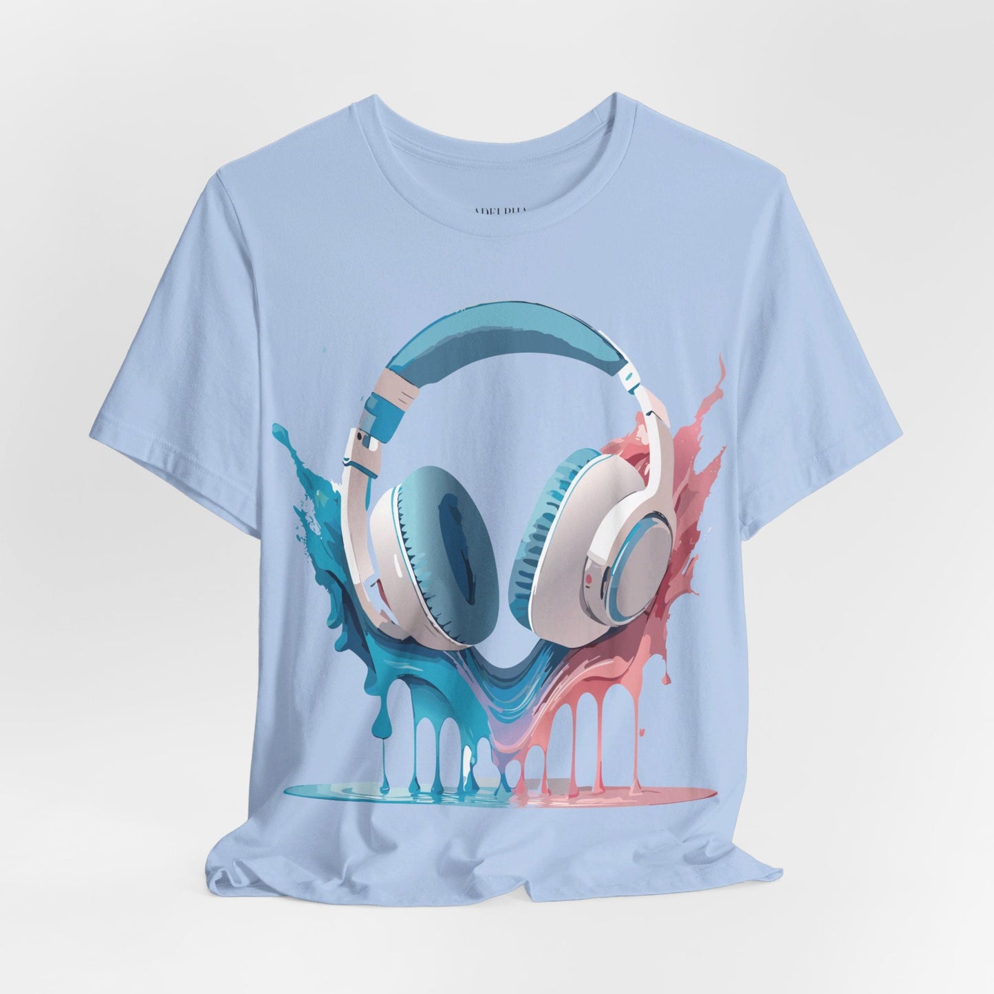 Music Graphic Unisex 100 Cotton Vintage Art with Musical Elements Tee 92