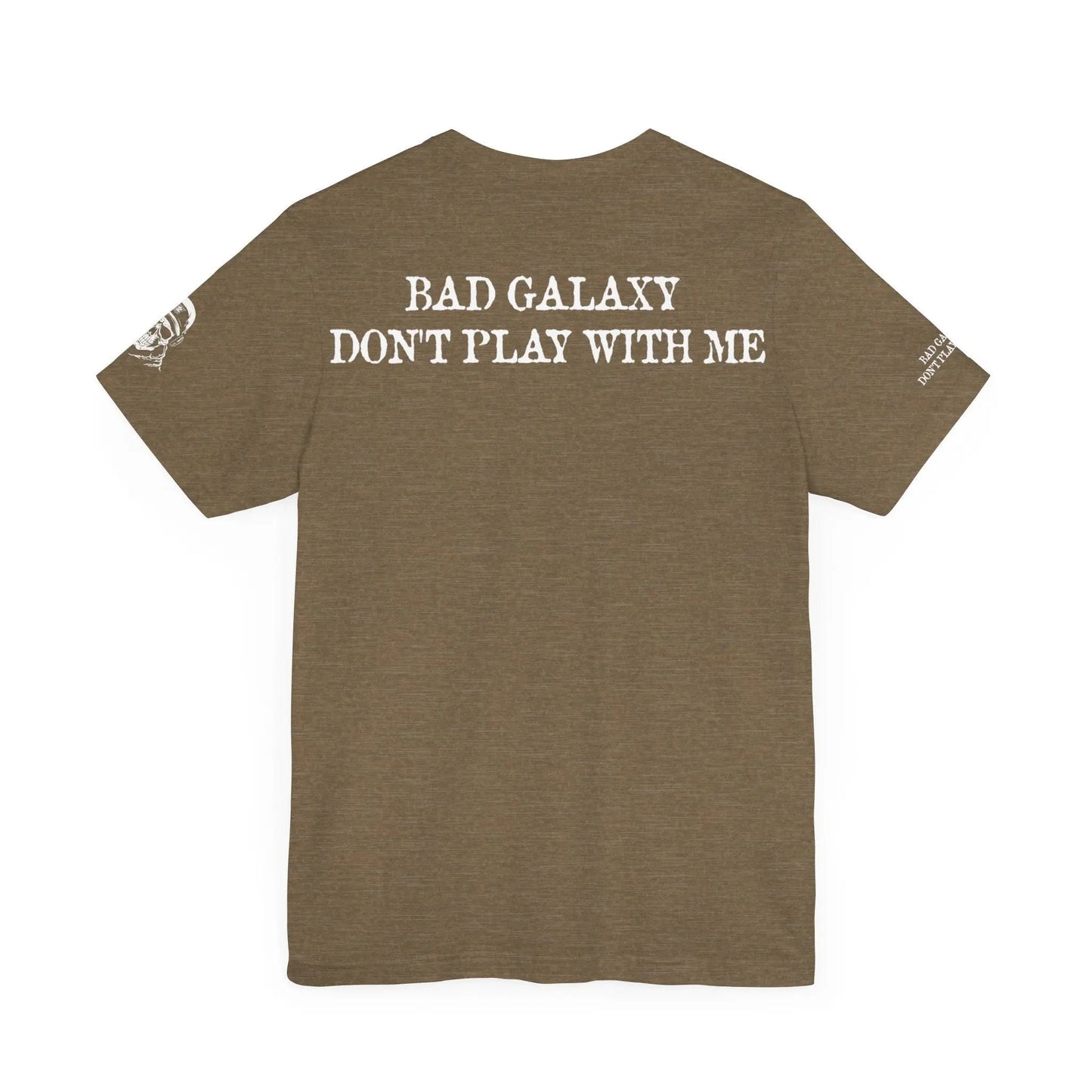 Bad Galaxy Skull T Shirt Made To Order 100 Percent Cotton Eco Friendly Inks USA Designed