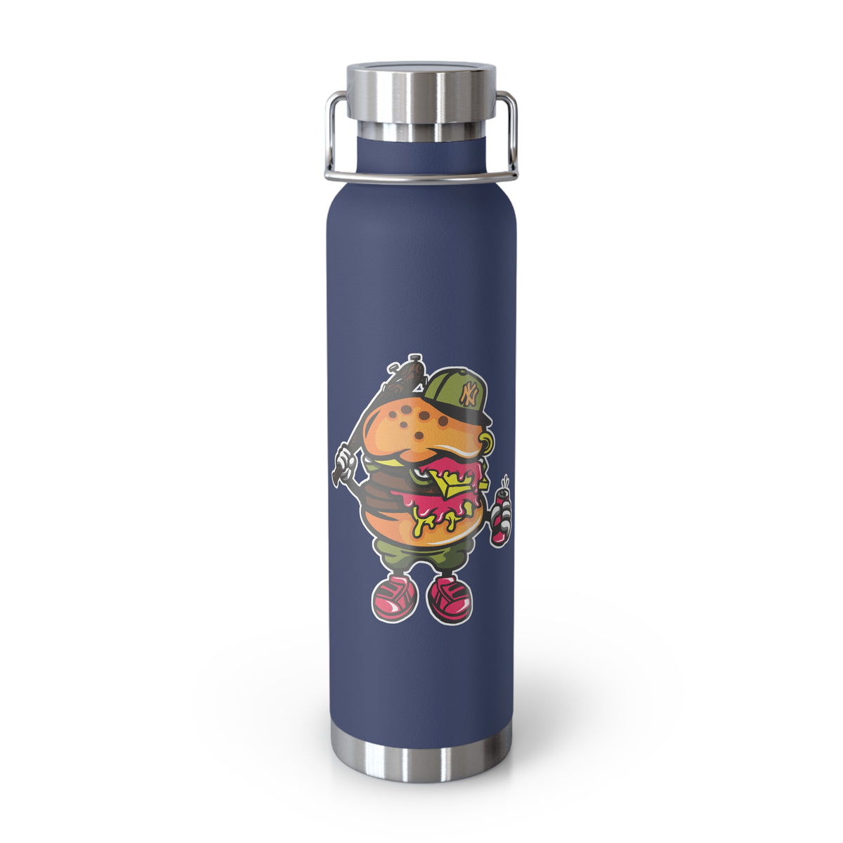 22oz Copper Insulated Water Bottle with Cartoon Design - CV10