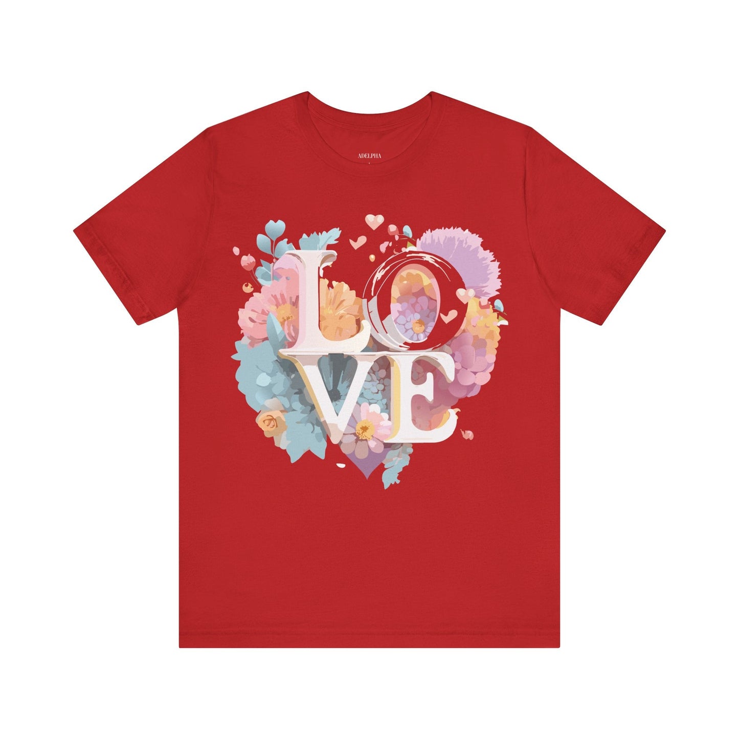 Valentine Graphic Tee Unisex Jersey Short Sleeve Art Design By Adelpha Vintage Artwork