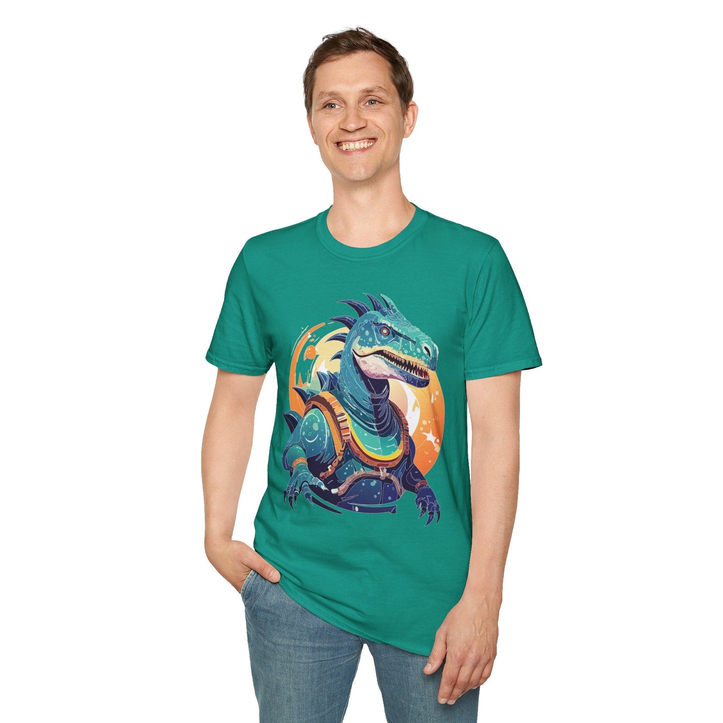 Alien T Shirt Cosmos Design Unisex Softstyle 64000 Graphic Artwork Tee With Aliens