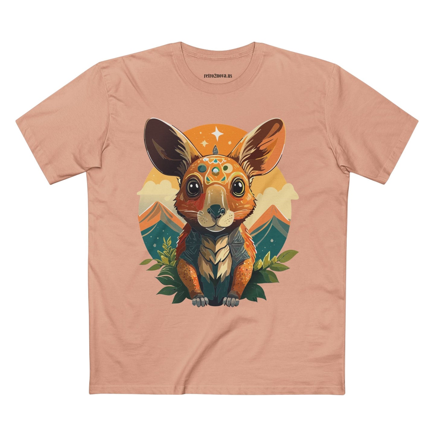 Rabbit Animals Shirt Unisex Premium Cotton Tee With Original Art Design From Retro2Nova Collection Premium Art Apparel