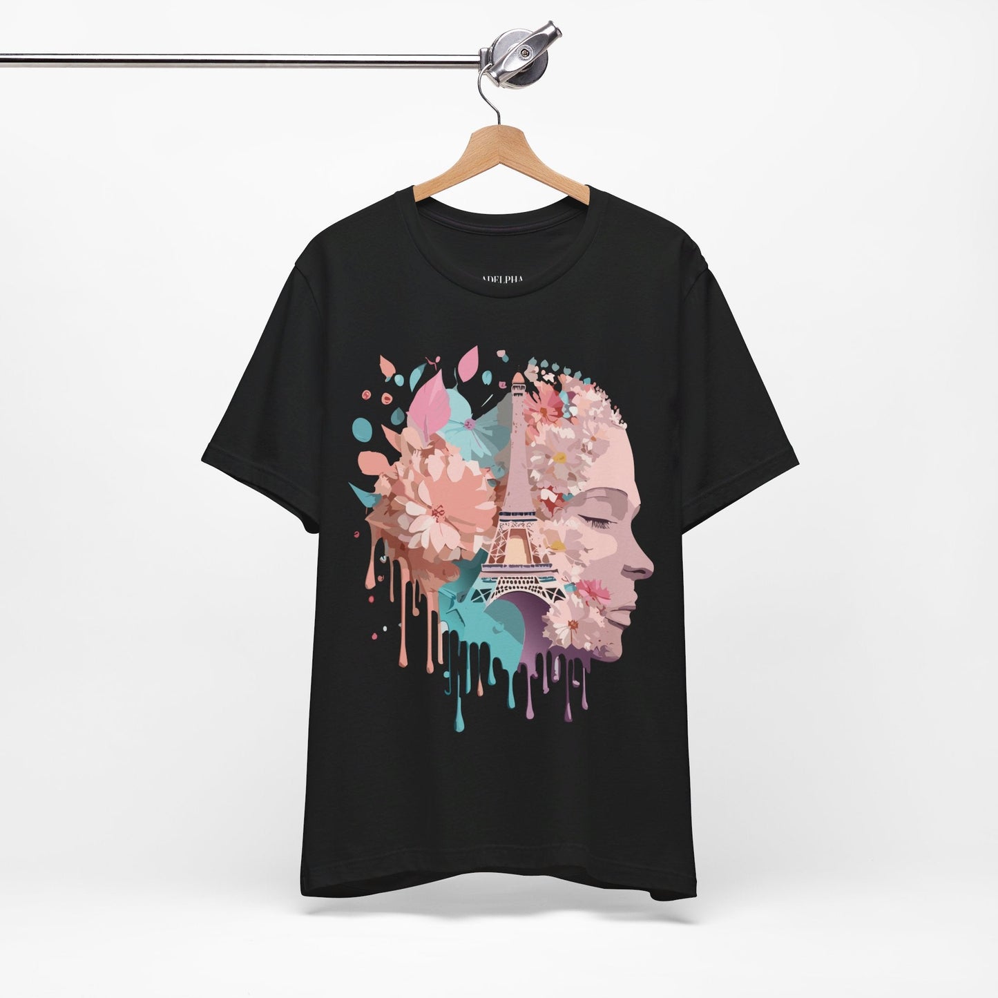Tourist Shirt Paris Graphic Tee Unisex Jersey Short Sleeve Premium Vintage Inspired Adelpha Artwork