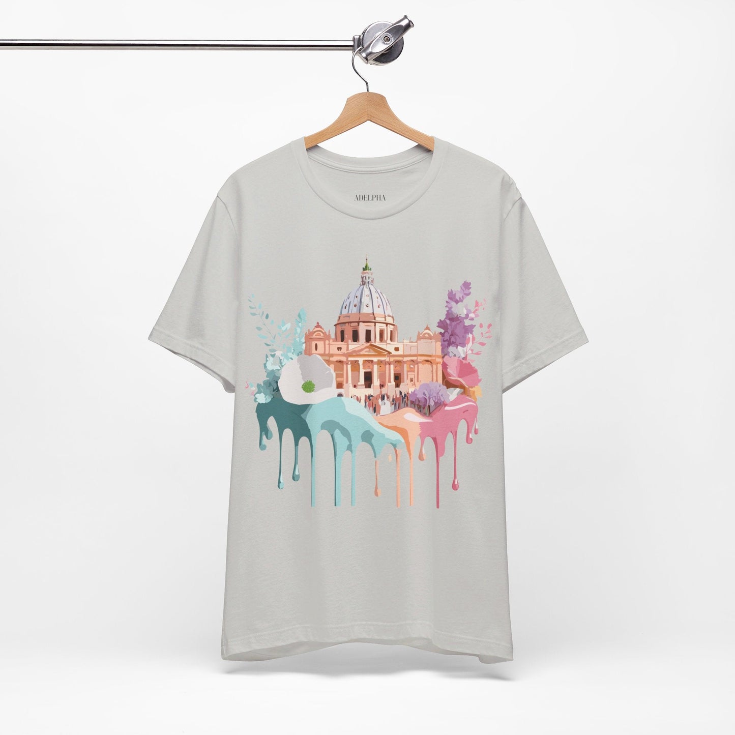 Adelpha Vintage Rome Tourist Shirt Graphic Tee Unisex Short Sleeve Art Design Artwork