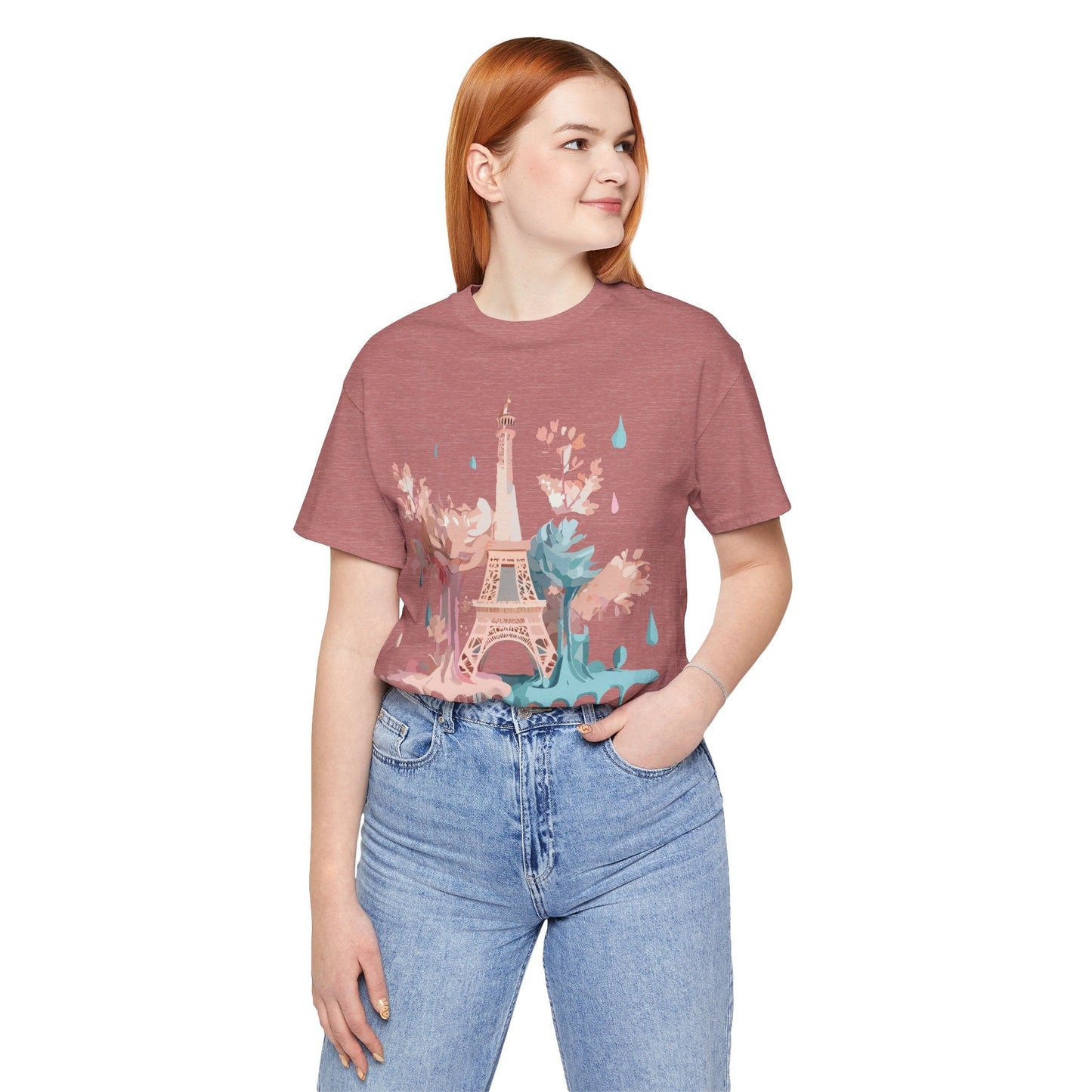 Paris Tourist Shirt Graphic Tee Unisex Vintage Inspired Art Adelpha Premium Quality