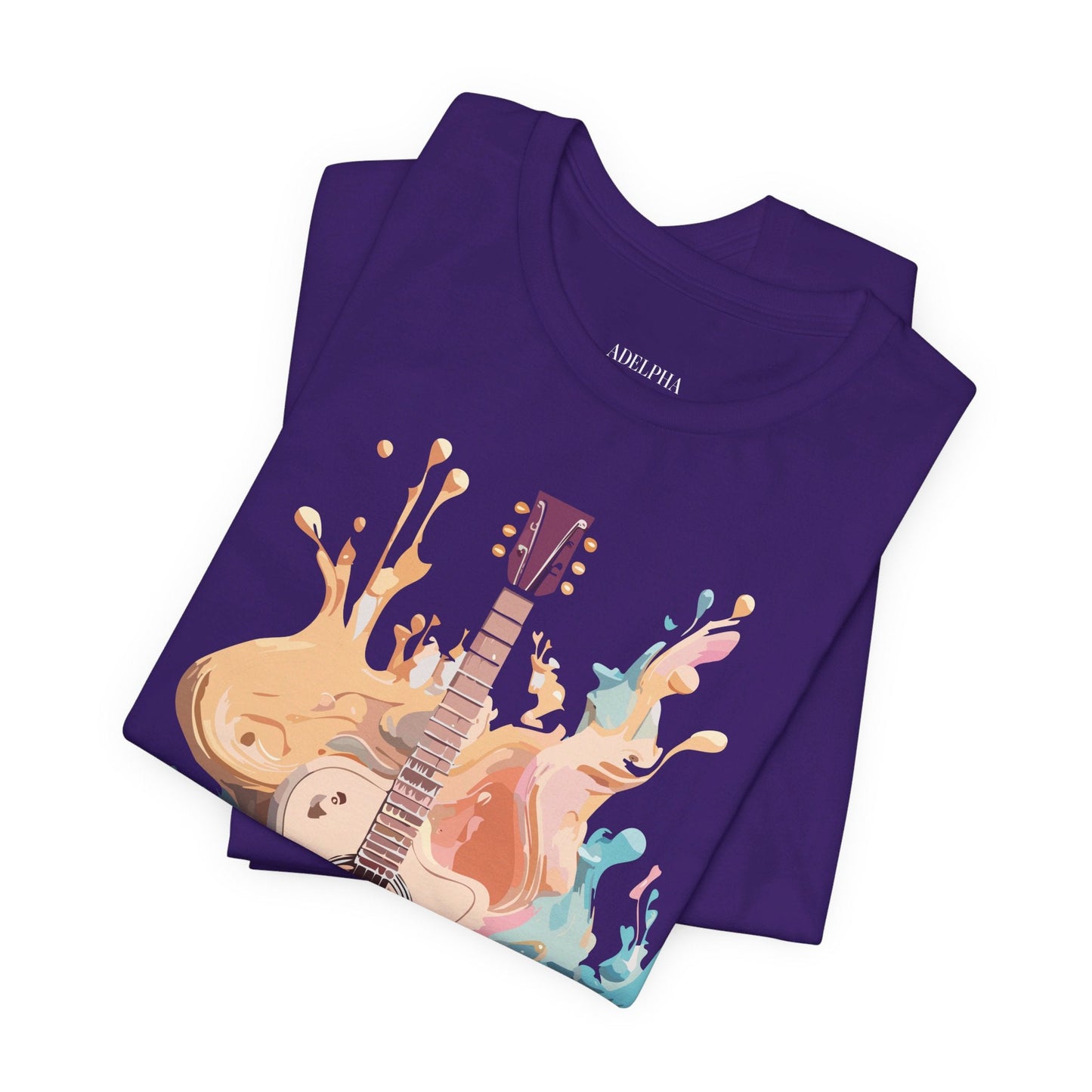 Music Graphic Unisex 100 Cotton Vintage Art with Musical Elements Tee 67
