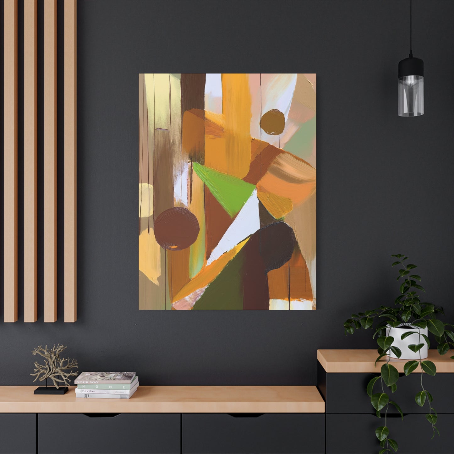 Abstract Geometric Painting Print Canvas 20x24,20x30,24x30 24x32,24x36,30x40 32x48,36x48,40x60 Pine-Wood Inner Frame ABS-57