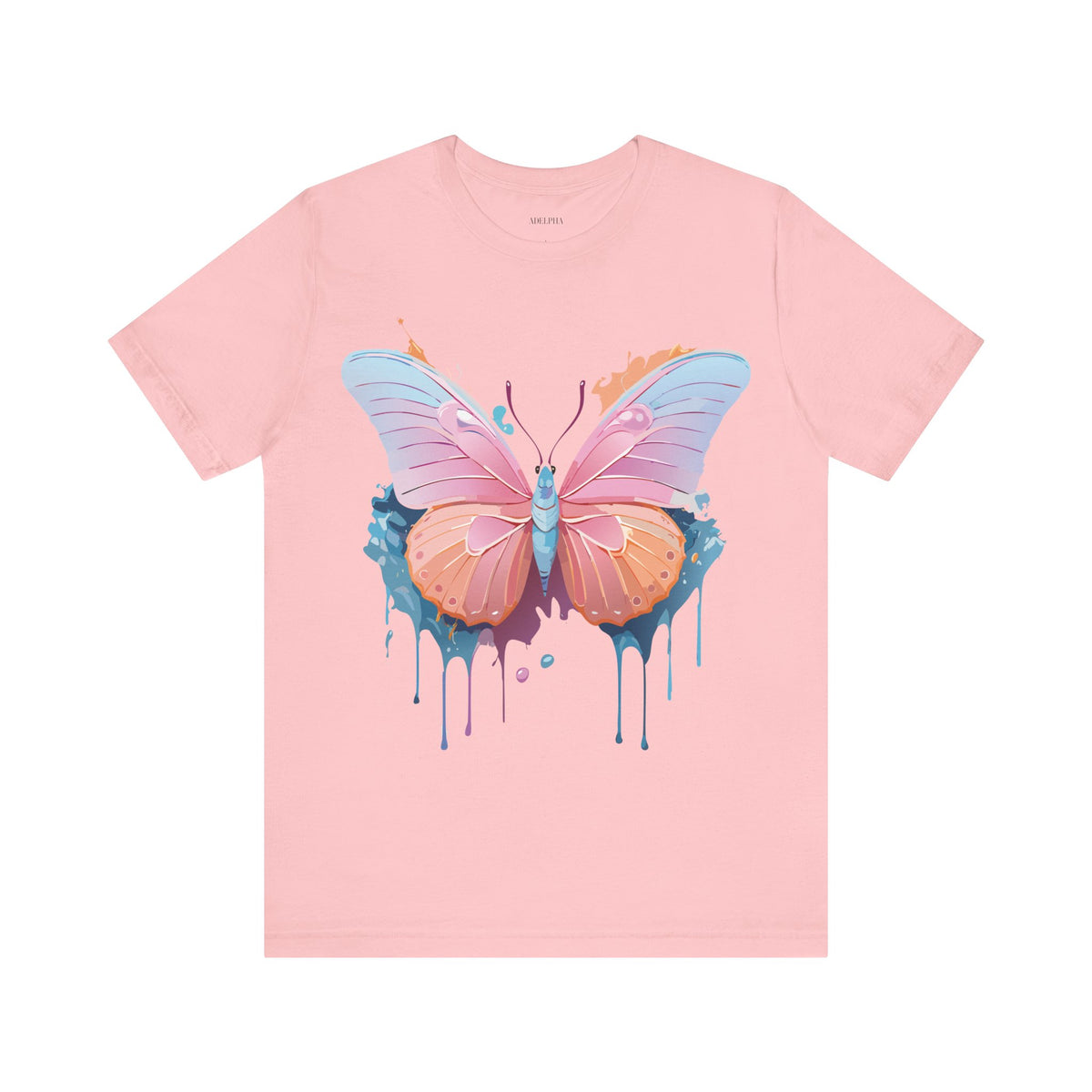 Butterfly Graphic Unisex Cotton Bella+Canvas Tee with Art Design n10